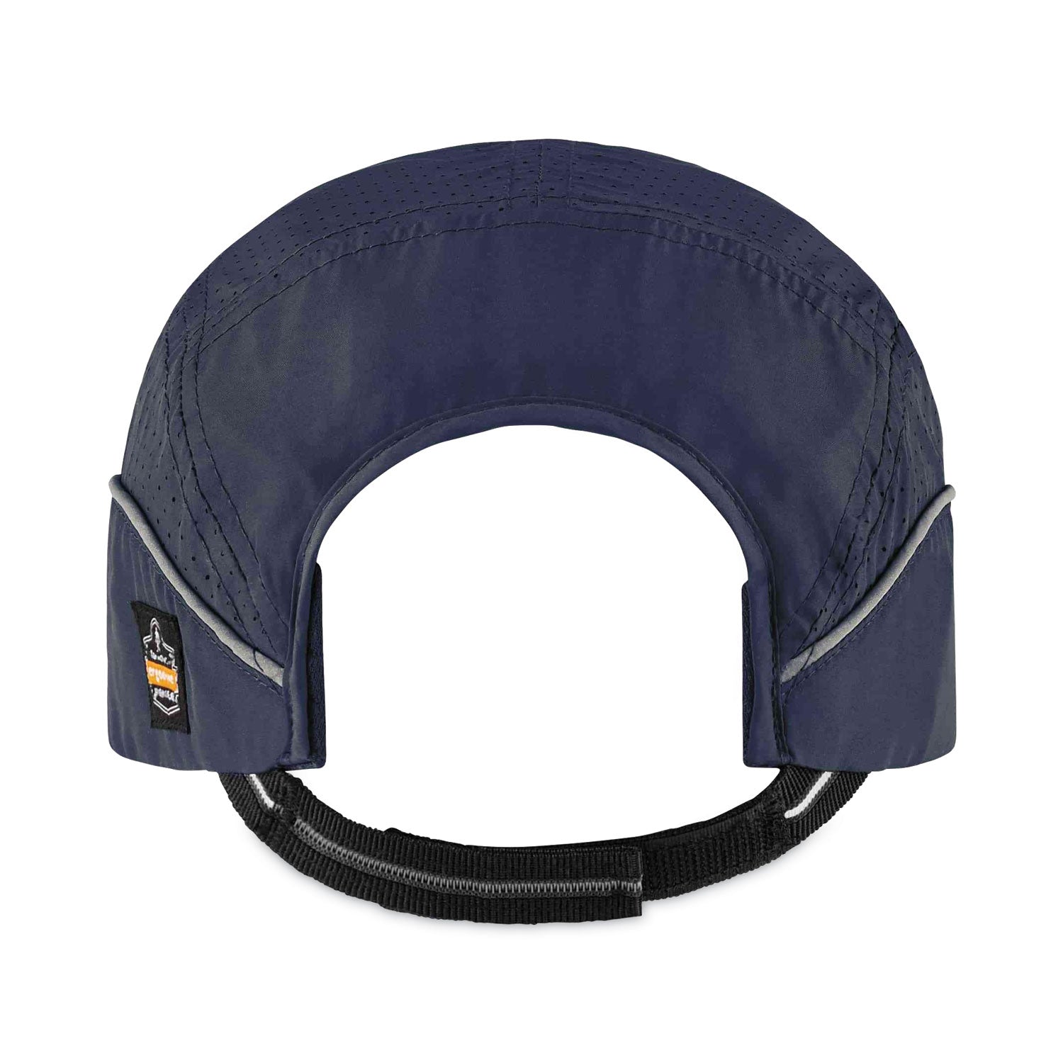 Ergodyne Skullerz 8965 Bump Cap Hat with LED Light, Navy, Lightweight, Breathable, Reflective Strap, Removable, Washable, Antimicrobial, Impact Resistant, Nylon, Includes 4 Batteries, 1 Each