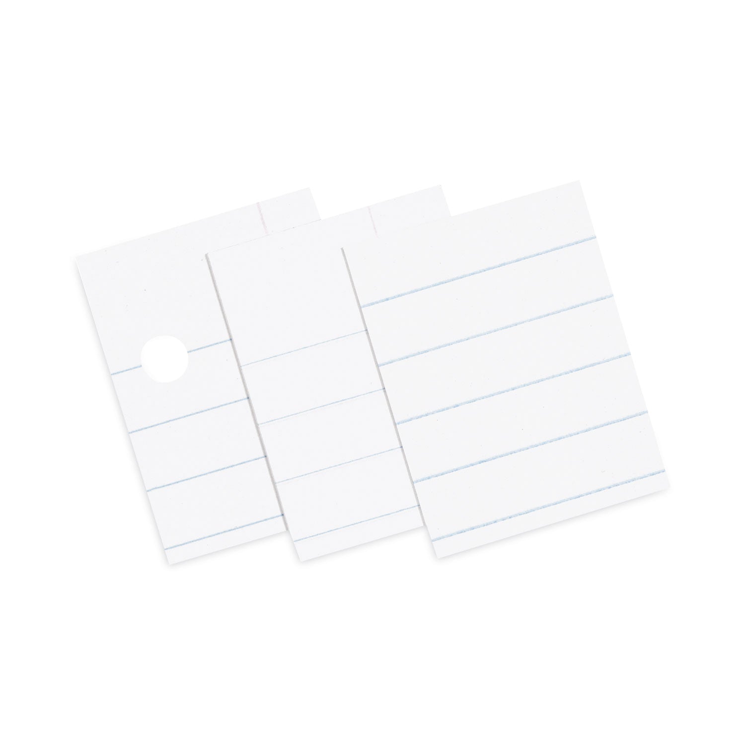 Composition Paper, White, Red Margin, 3/8" Ruled, 8-1/2" x 11", 500 Sheets