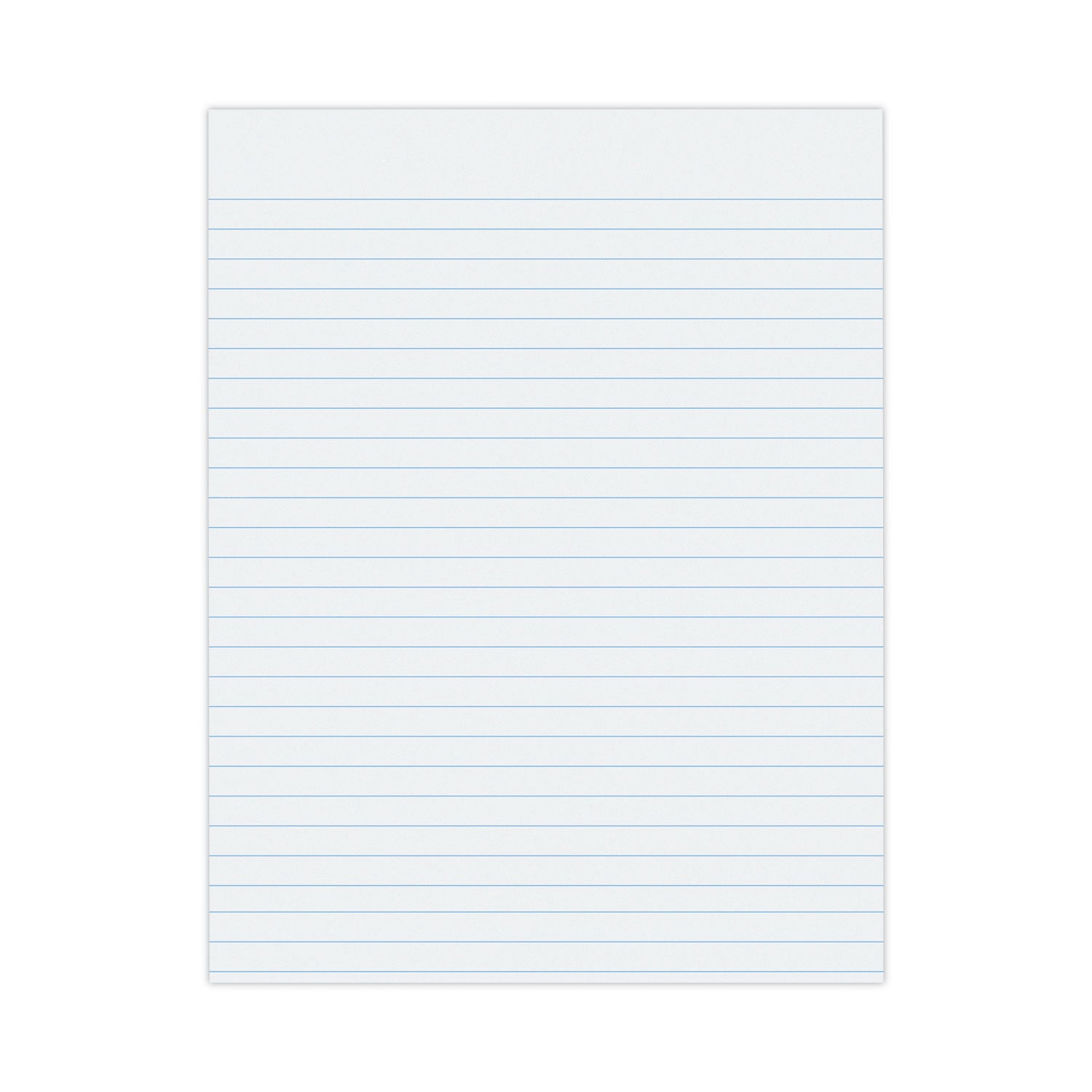 Pacon Composition Paper - Letter - Wide Ruled Front Ruling - 0.37" Ruled - Unruled Margin - 16 lb Basis Weight - Letter - 8 1/2" x 11" Sheet Size - White Paper - Bond Paper - 500 / Ream