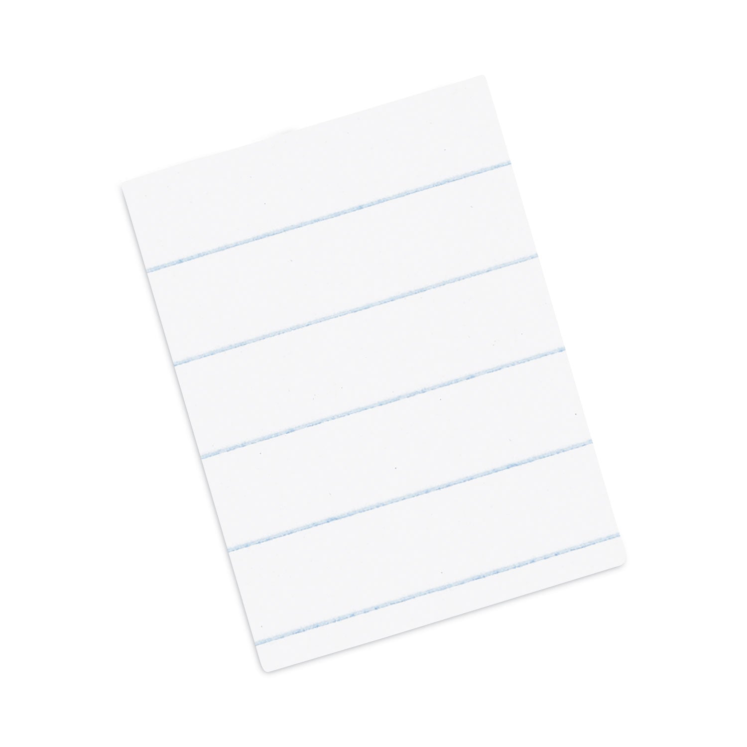 Pacon Composition Paper - Letter - Wide Ruled Front Ruling - 0.37" Ruled - Unruled Margin - 16 lb Basis Weight - Letter - 8 1/2" x 11" Sheet Size - White Paper - Bond Paper - 500 / Ream