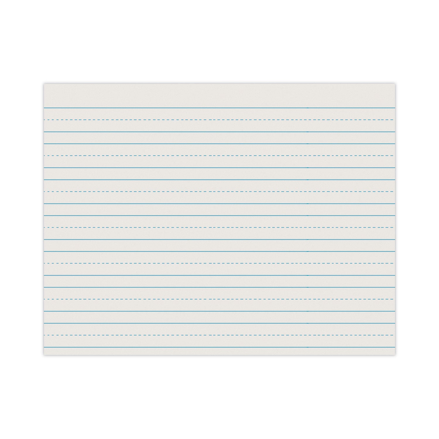 Newsprint Handwriting Paper, Skip-A-Line, Grade 2, 3/4" x 3/8" x 3/8" Ruled Long, 11" x 8-1/2", 500 Sheets