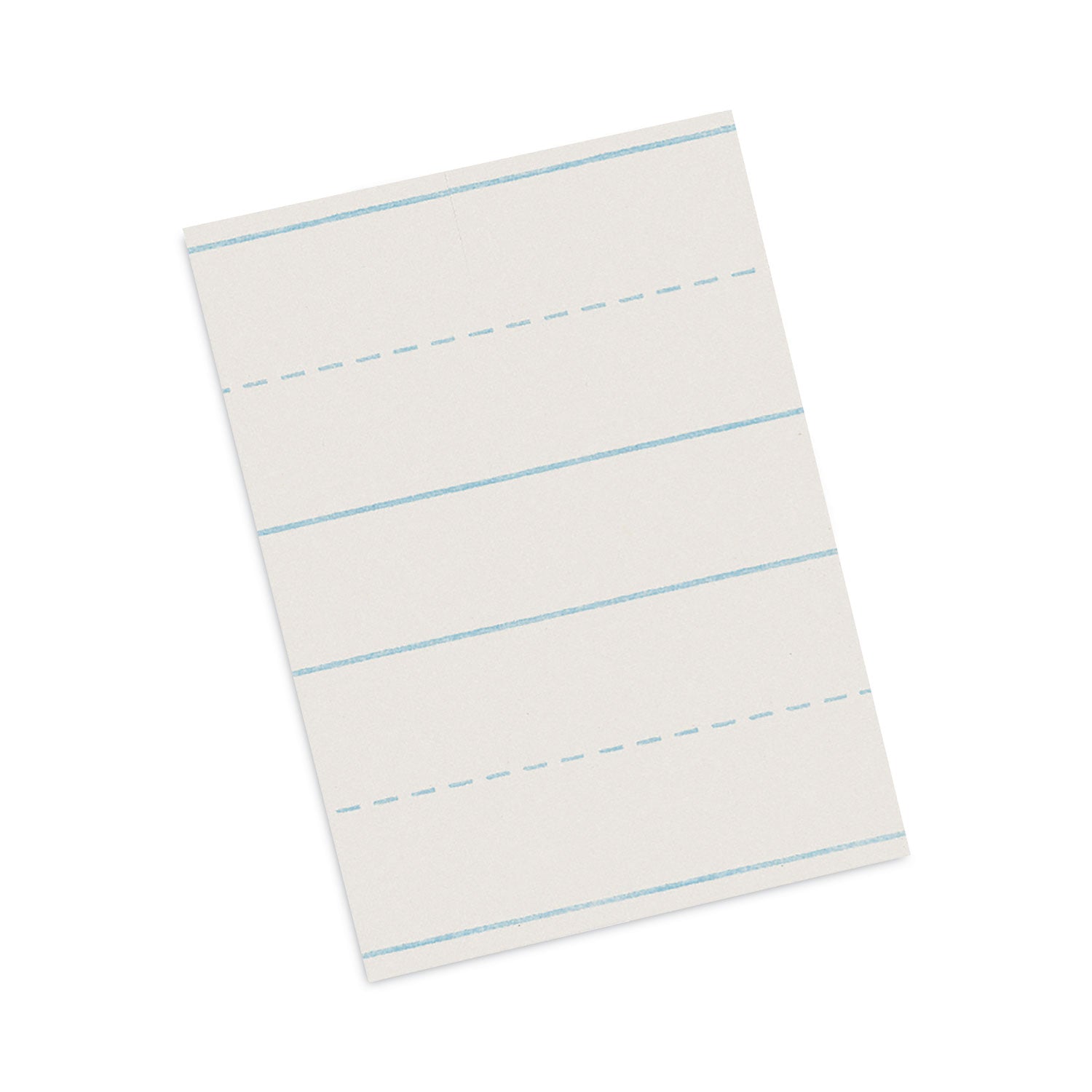 Newsprint Handwriting Paper, Skip-A-Line, Grade 2, 3/4" x 3/8" x 3/8" Ruled Long, 11" x 8-1/2", 500 Sheets