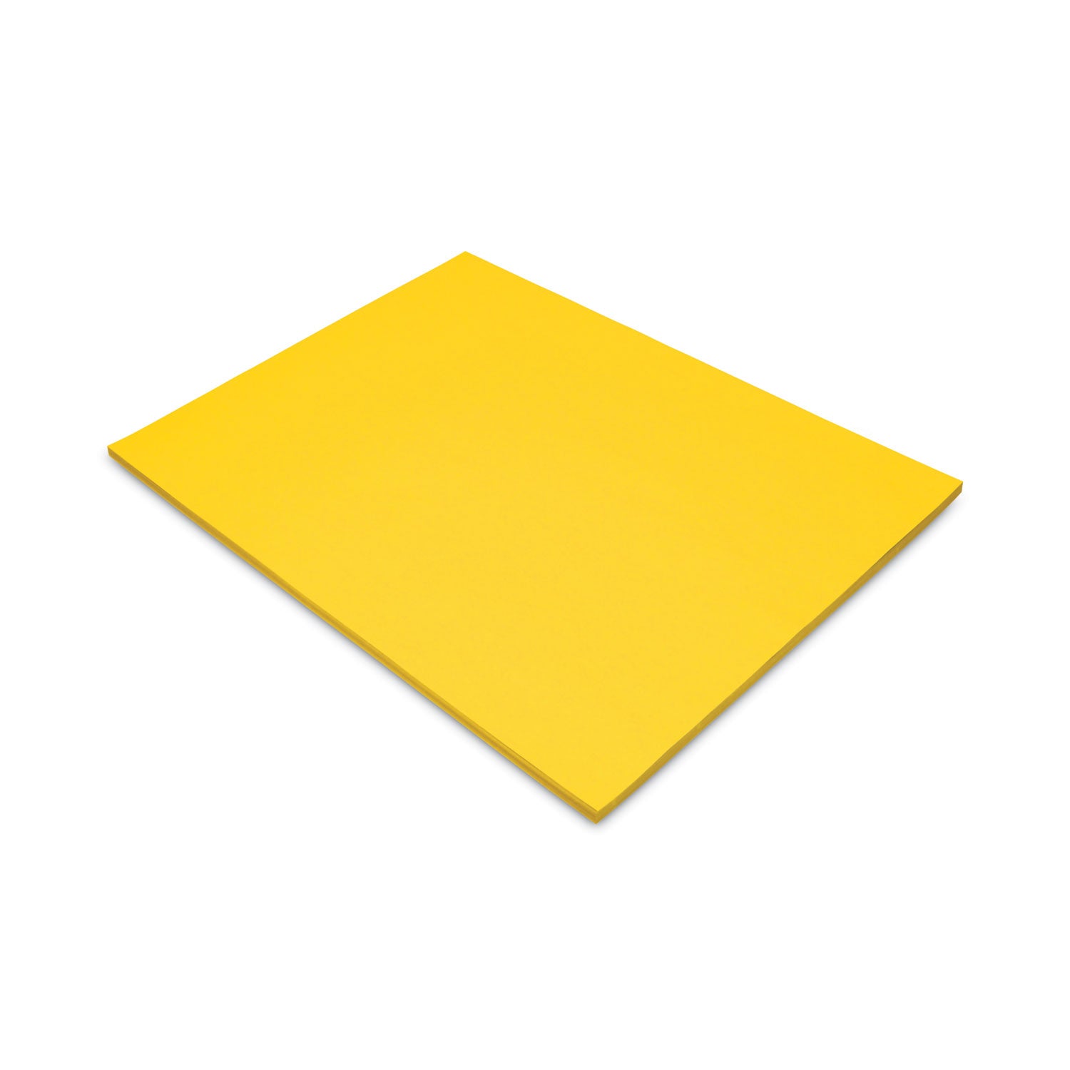 Tru-Ray Construction Paper - 24" Width x 18" Length - 76 lb Basis Weight - Yellow - Sulphite - 1 Pack