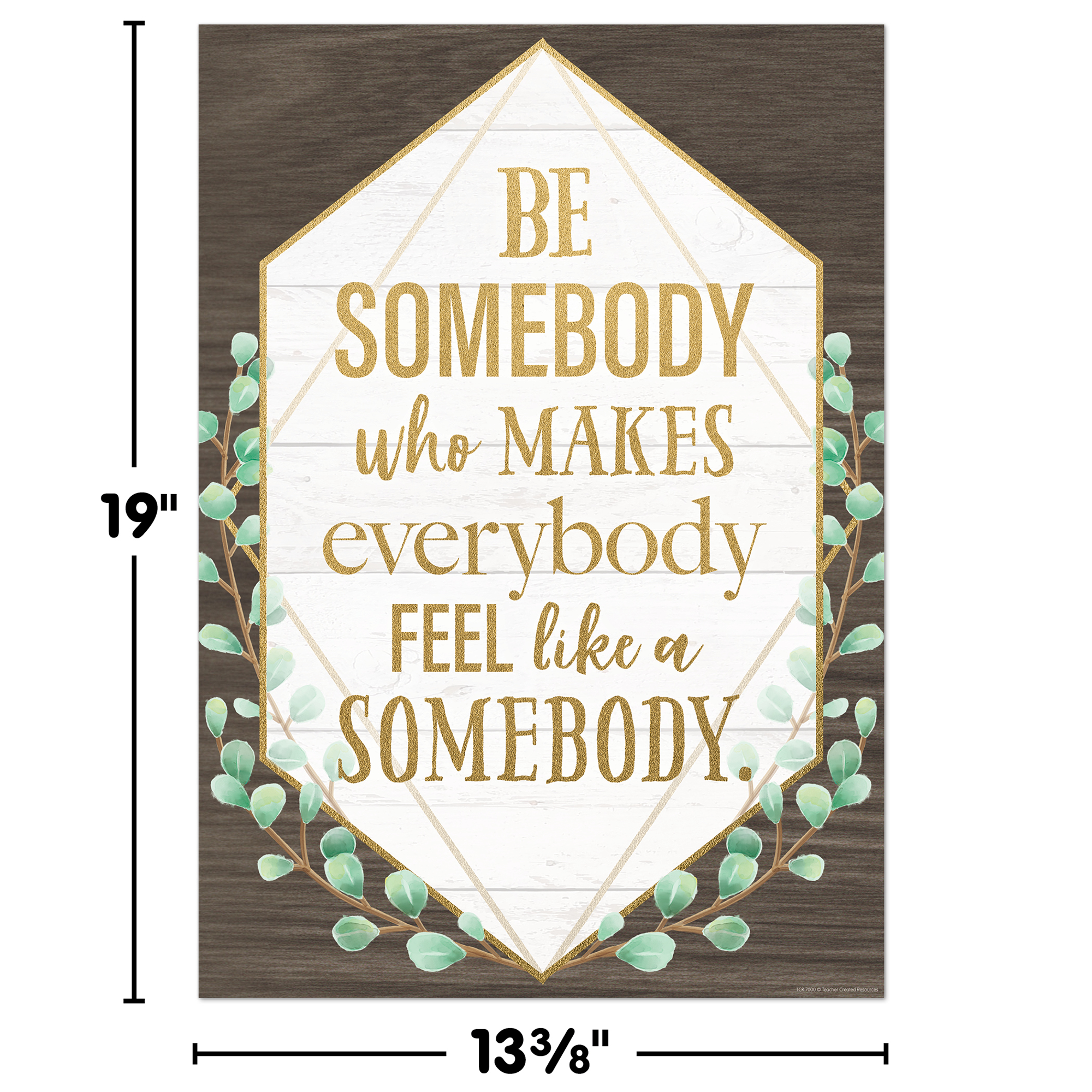 Be Somebody Who Makes Everybody Feel Like a Somebody Positive Poster