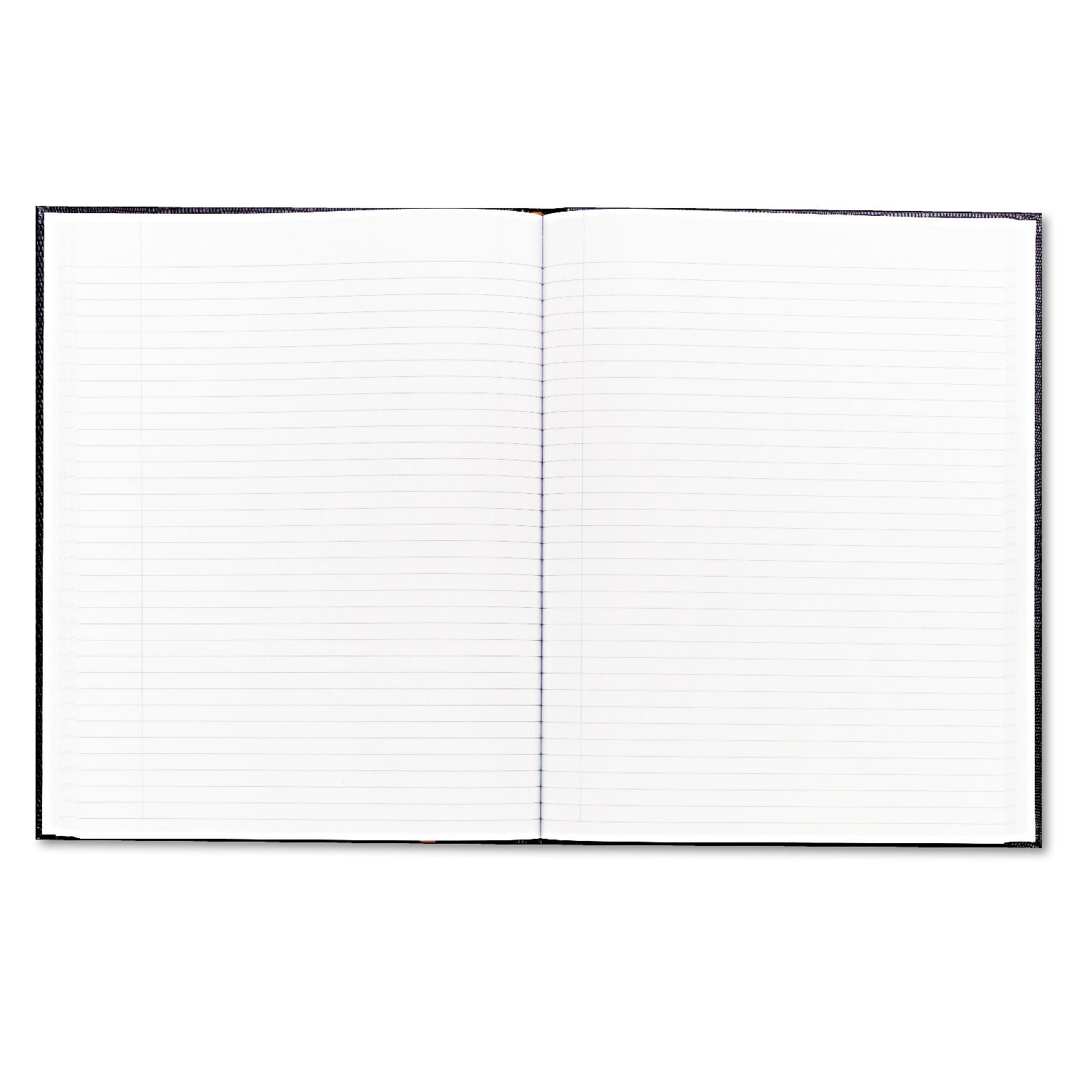 150 Sheets - Perfect Bound - Ruled Margin - 11" x 8 1/2" Sheet Size - White Paper - Black Cover - Hard Cover - Recycled - 1 Each