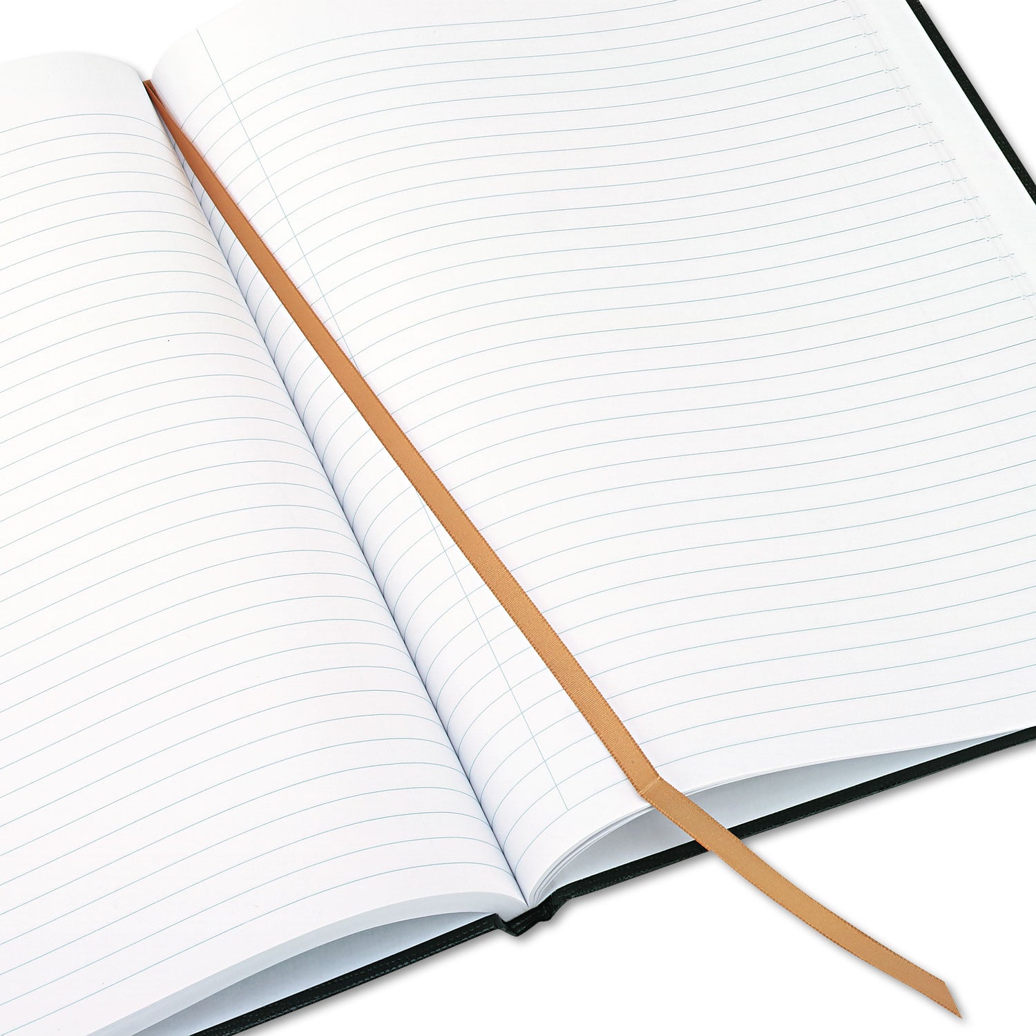 150 Sheets - Perfect Bound - Ruled Margin - 11" x 8 1/2" Sheet Size - White Paper - Black Cover - Hard Cover - Recycled - 1 Each