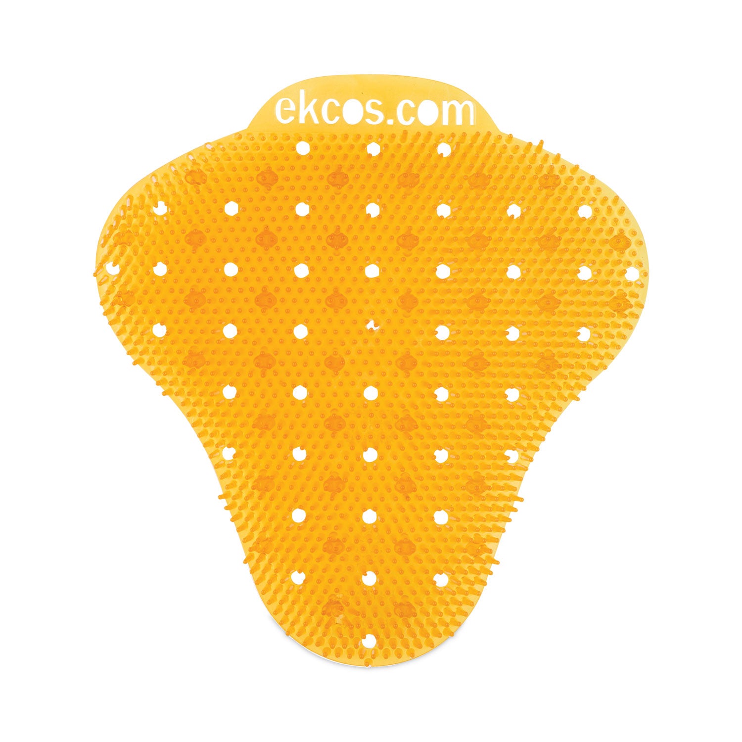 Diversey ekcoscreen Anti-splash Urinal Screen, Citrus Scent, Orange, Anti-bacterial, Odor Neutralizer, Flexible, Recyclable, Biodegradable, Lasts up to 60 Days, 12 per Carton