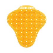 Diversey ekcoscreen Anti-splash Urinal Screen, Citrus Scent, Orange, Anti-bacterial, Odor Neutralizer, Flexible, Recyclable, Biodegradable, Lasts up to 60 Days, 12 per Carton