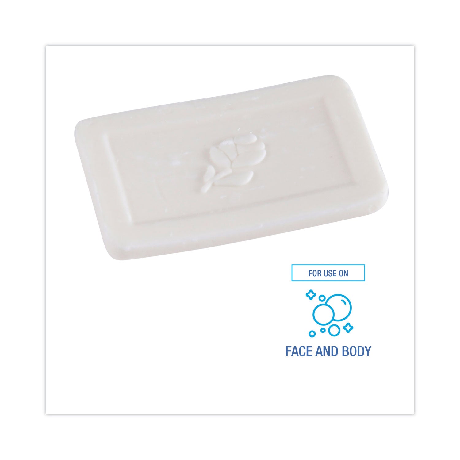 Face and Body Amenity Soap, Flow Wrapped, Floral Scent, # 3/4 Bar, 1,000/Carton