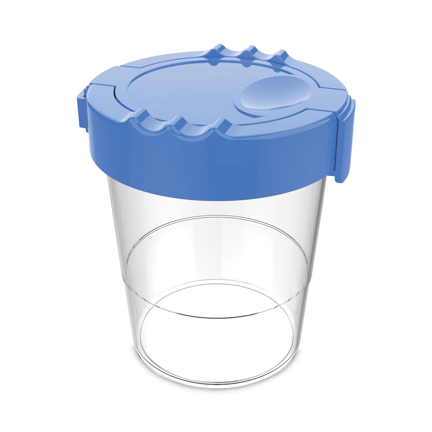Deflecto Antimicrobial Kids No Spill Paint Cup Blue