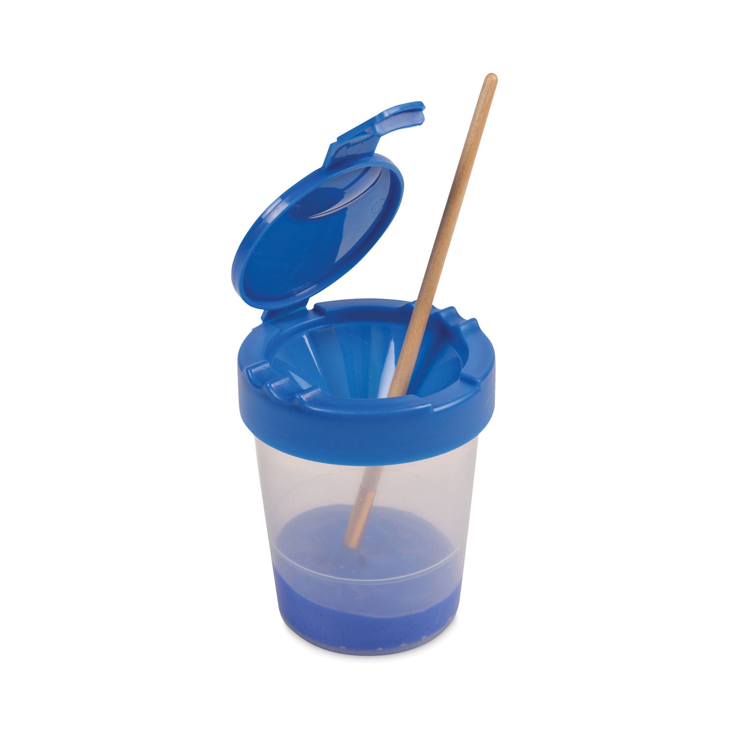 Deflecto Antimicrobial Kids No Spill Paint Cup Blue
