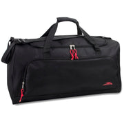 24 Inch Wide-Pocket Duffle Bags - Black - 24 in the Pack