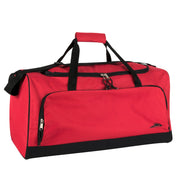 24 Inch Wide-Pocket Duffle Bags - Red - 24 in the Pack