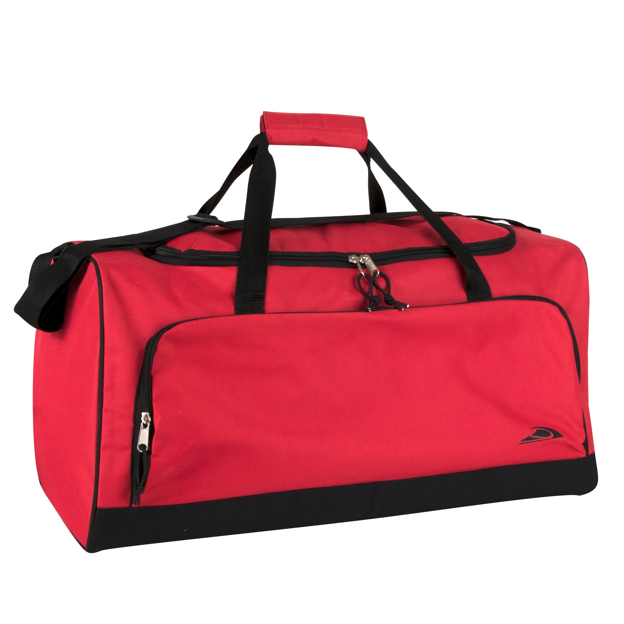 24 Inch Wide-Pocket Duffle Bags - Red - 24 in the Pack