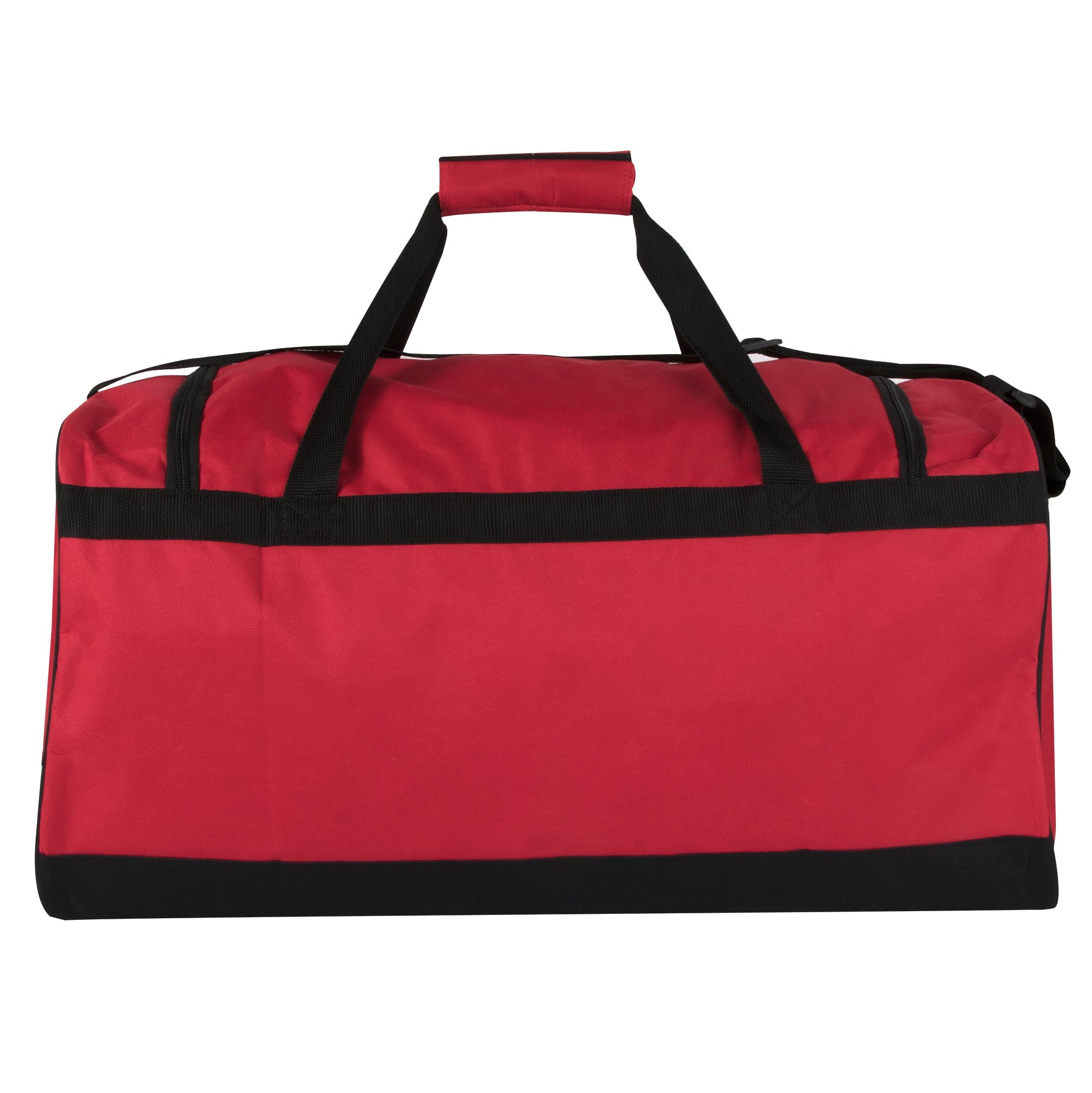 24 Inch Wide-Pocket Duffle Bags - Red - 24 in the Pack