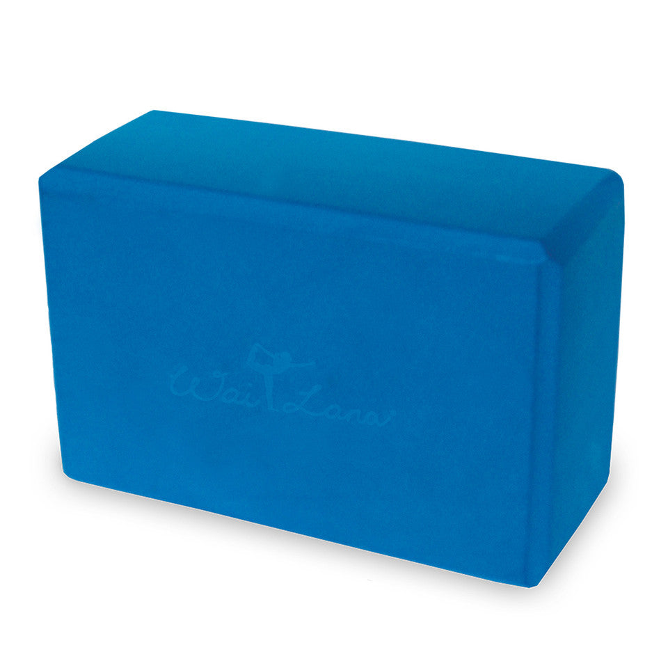 FOAM YOGA BLOCKS 3-inch Block - Blue (3"H x 6"W x 9"L)