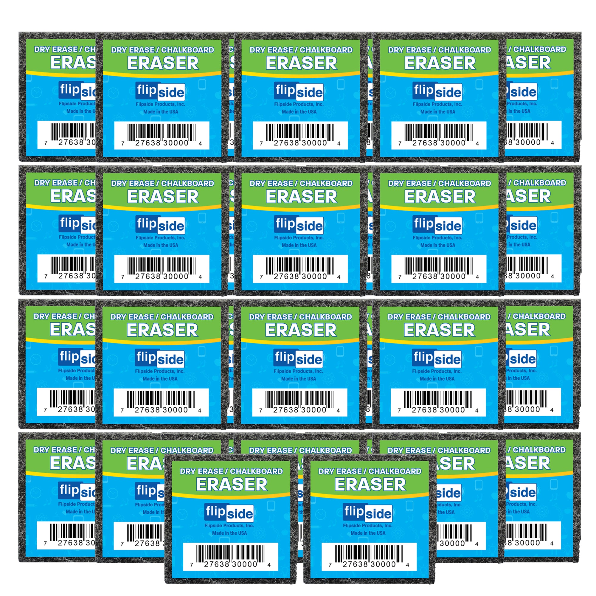Student Felt Erasers, 2" x 2", Pack of 30