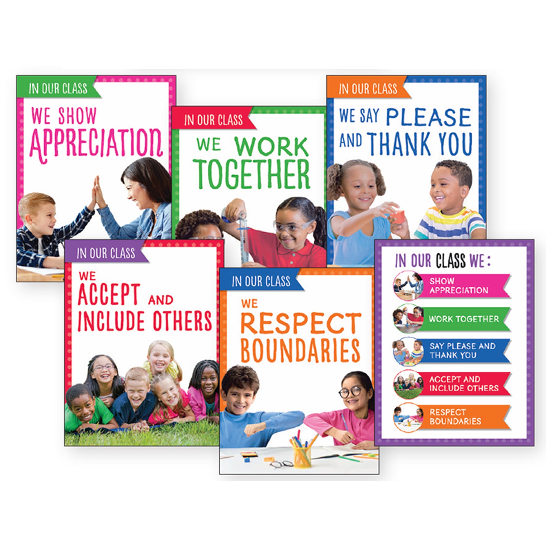 We Are a Community Classroom Poster Sets, Grades 1–2