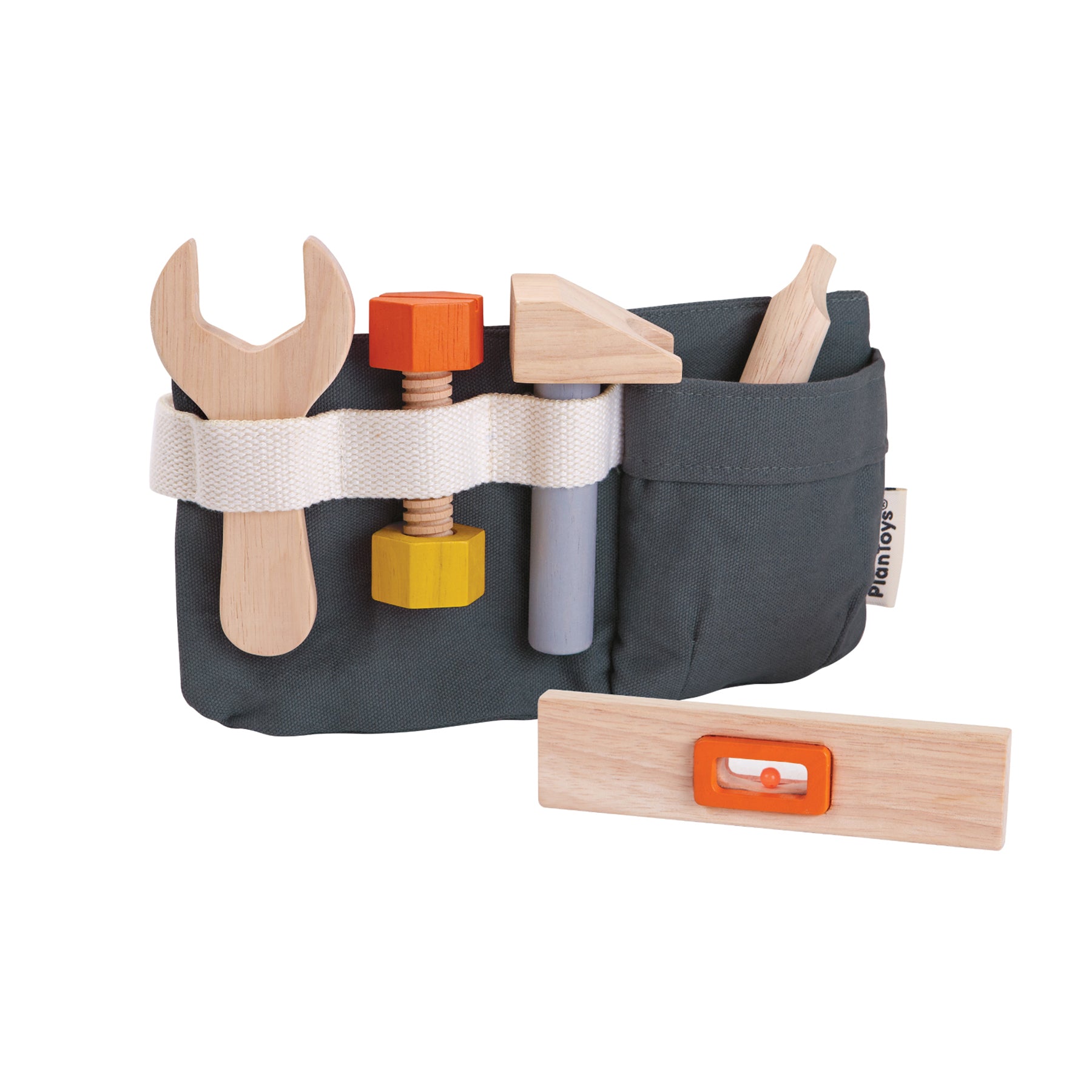 Pretend Play Tool Belt and Wooden Tool Set