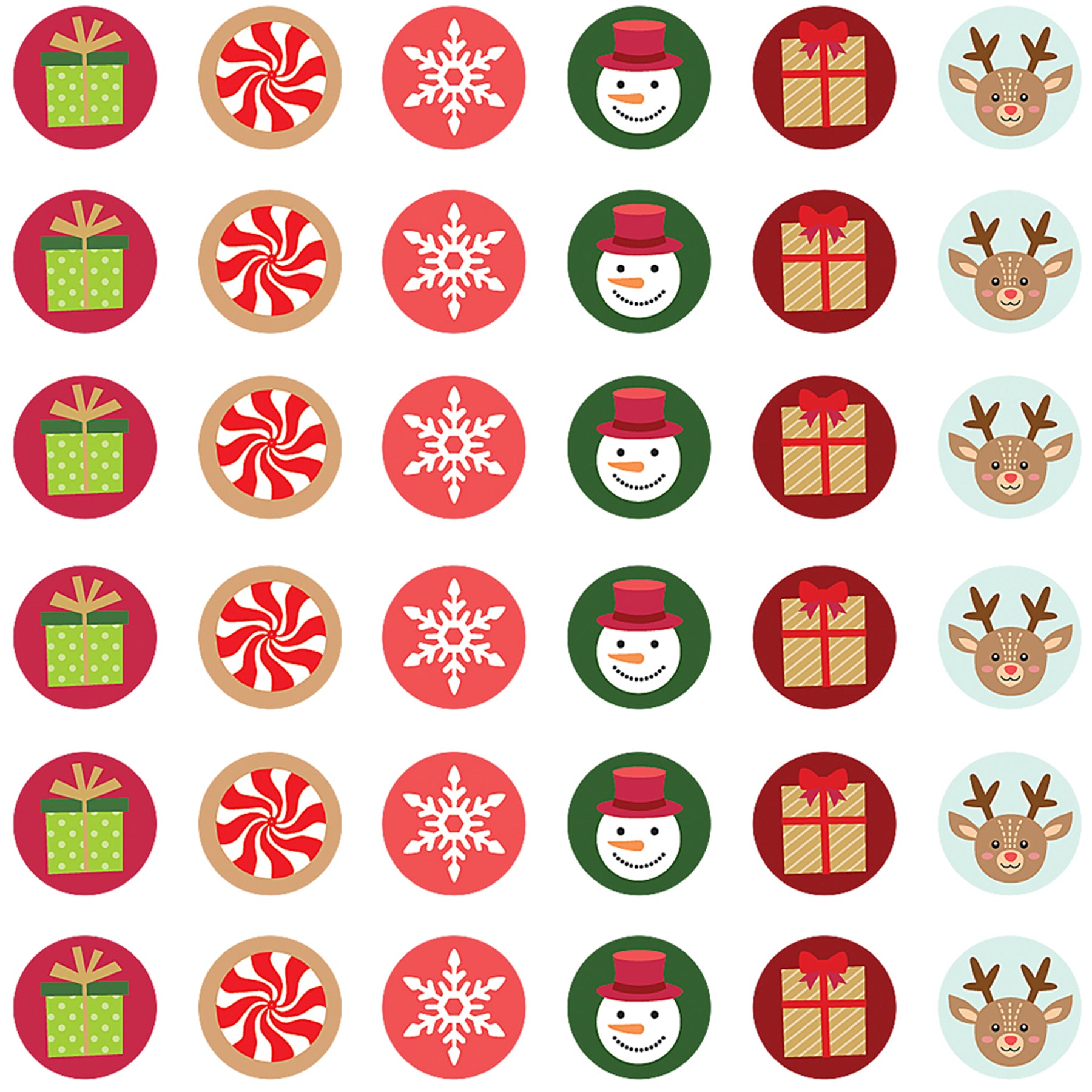 Winter Holiday Mini Stickers, Pack of 378
