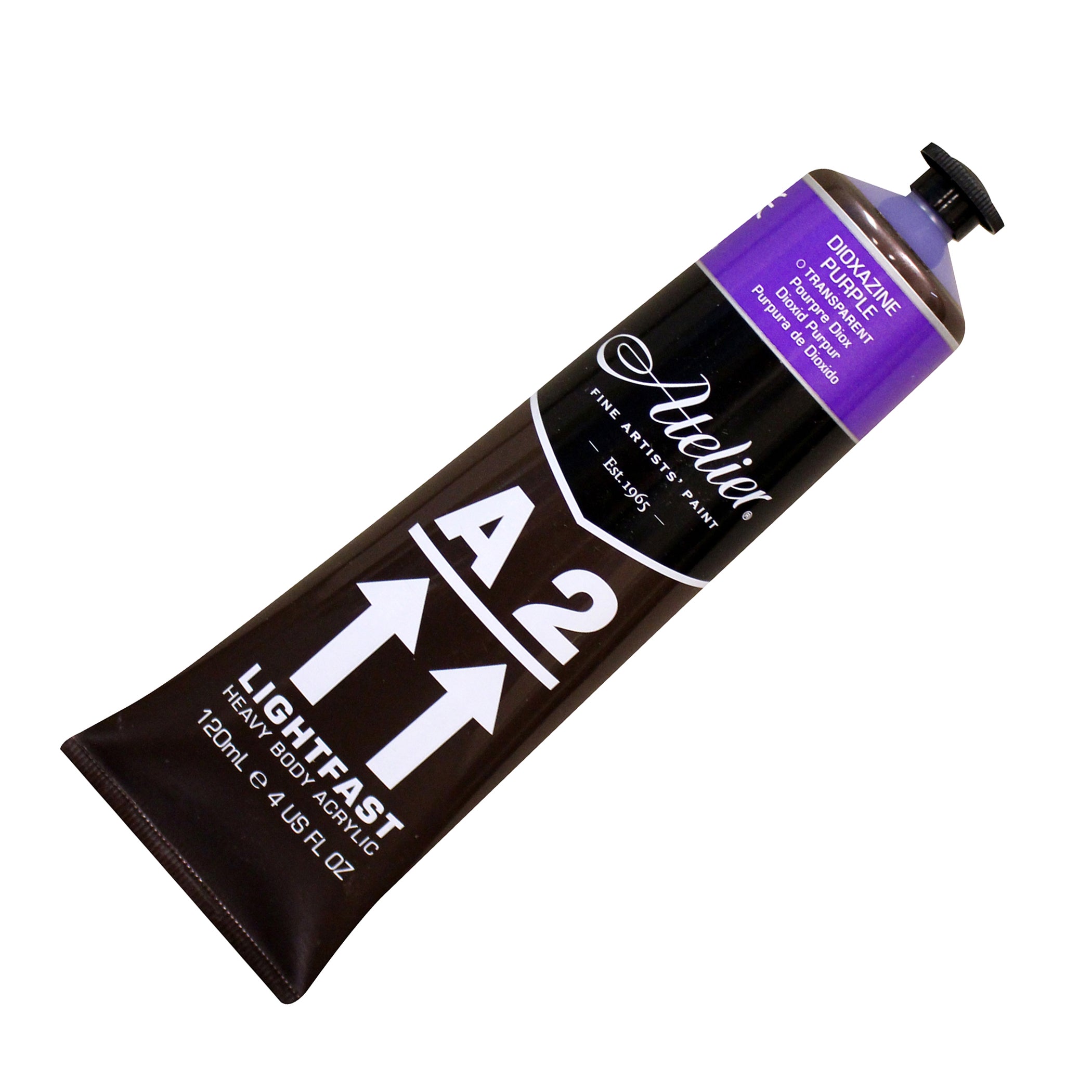A2 Heavy Body Lightfast Artist Acrylic, 4 oz., Dioxazine Purple Hue