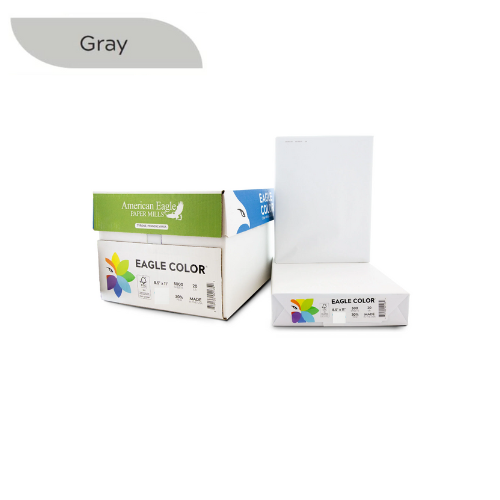 8.5" x 11" Color Copy Paper, 20 lbs., Gray, 500 Sheets/Ream