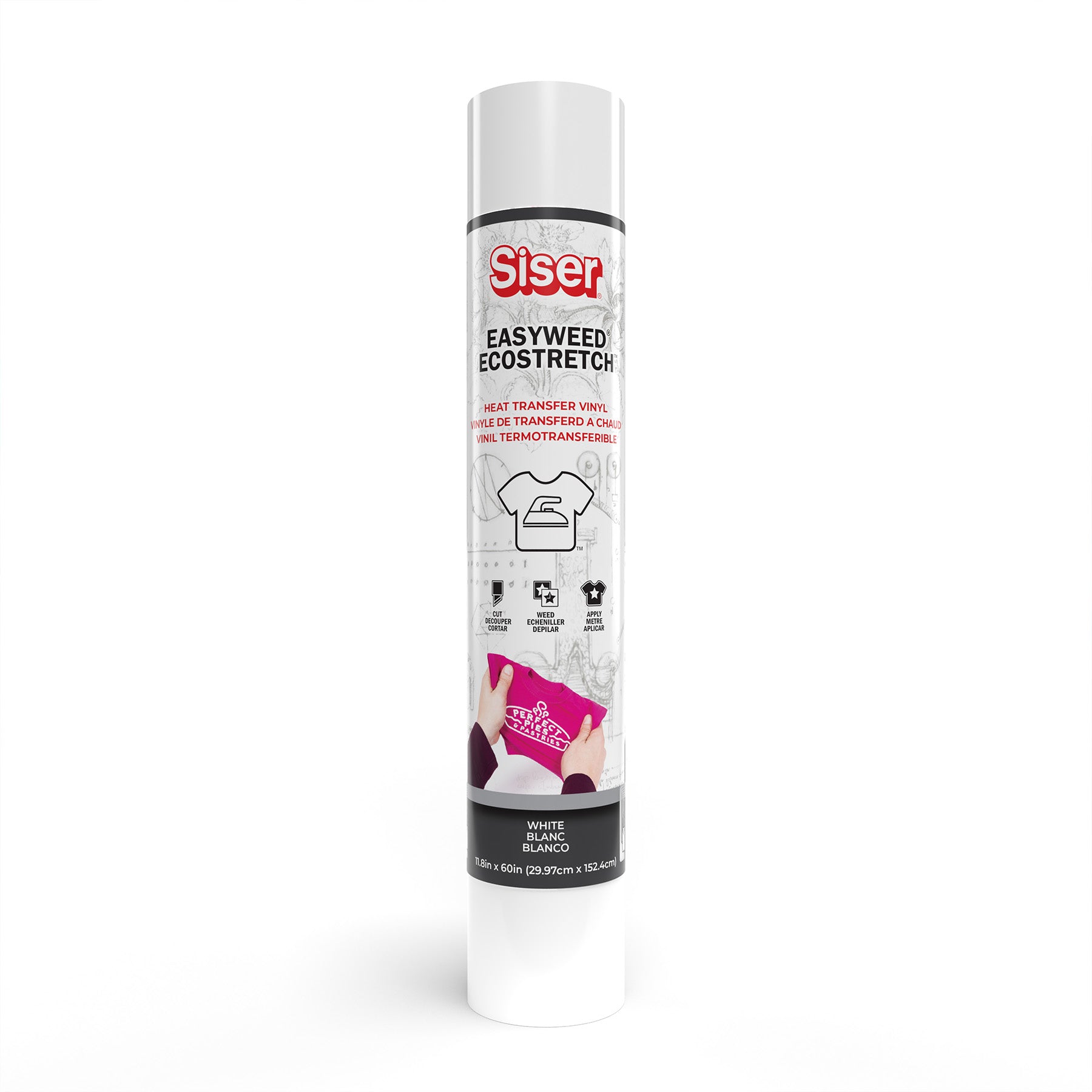 Easyweed Ecostretch HTV Heat Transfer Vinyl, 60", White