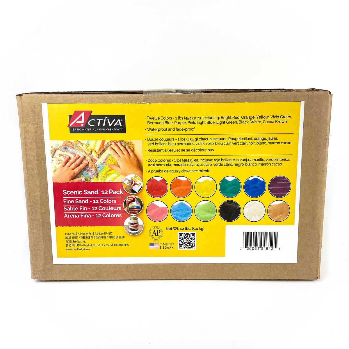 COLORED SAND 1LB 12 ASST COLOR