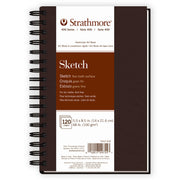 SKETCH BOOK 5.5X8.5 BRN WIRE BOUND