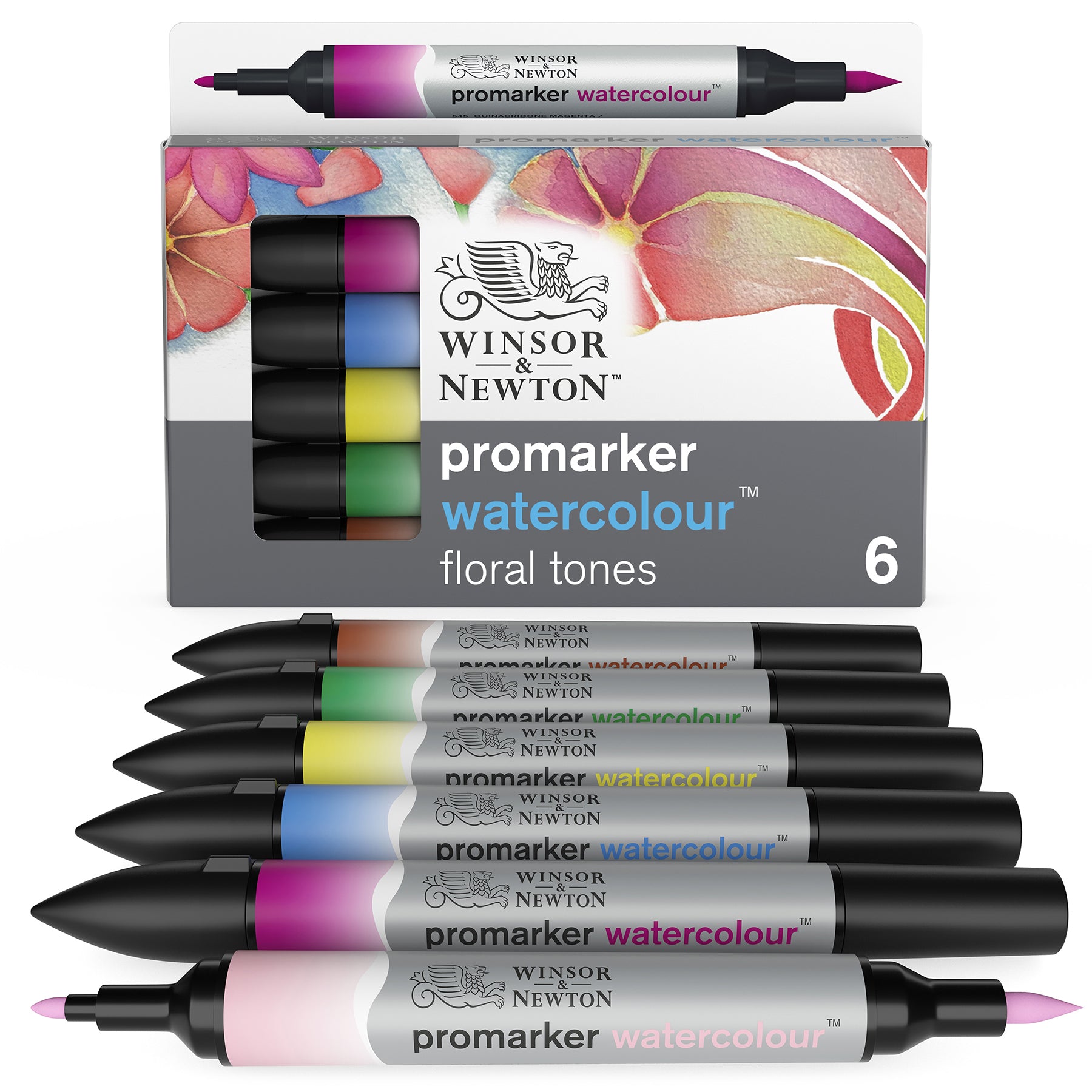 WN ProMarker Watercolour 6 Floral Tones