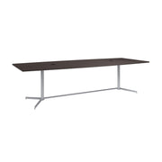 Bush Business Furniture 120-inch Office Conference Table with Metal Base in Storm Gray - 119.21" Width x 47.52" Depth x 28.65" Height