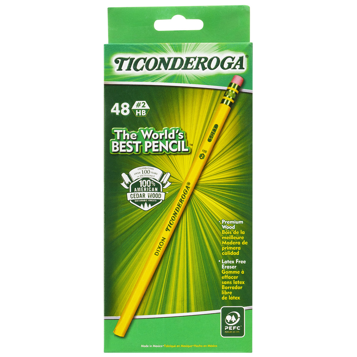 YELLOW PENCILS HB NO.2 48CT