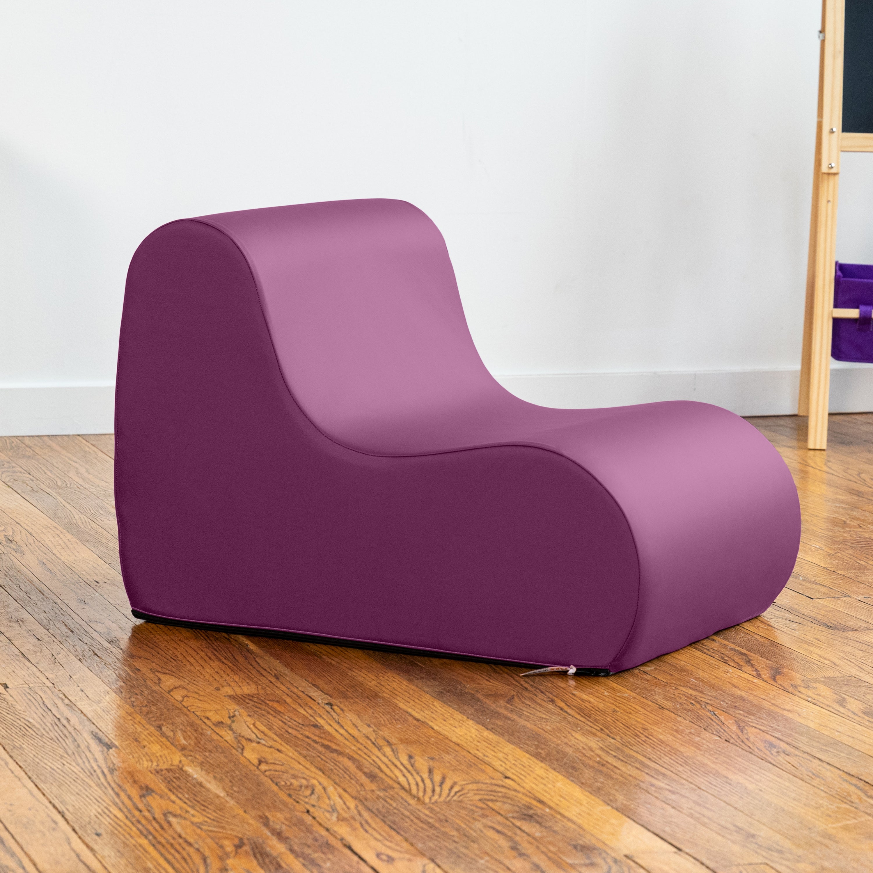 Jaxx Midtown Small Classroom Soft Foam Chair - Premium Vinyl Cover, Purple