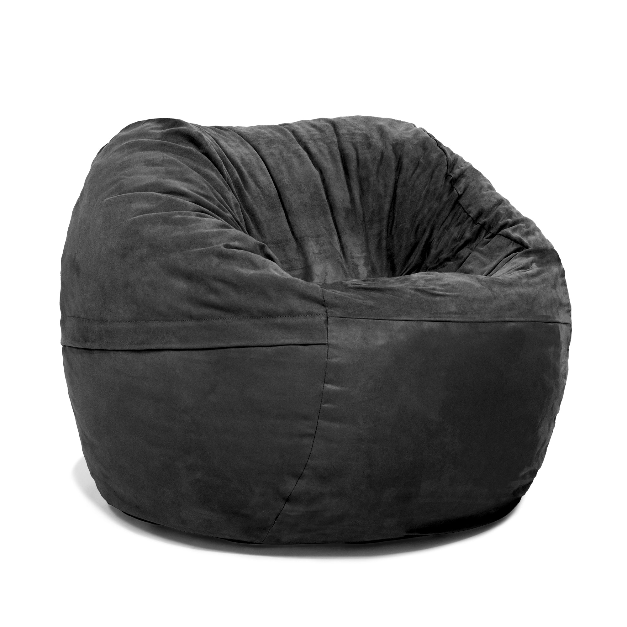 Jaxx Saxx 3 Foot Bean Bag Chair with Removable Cover, Black