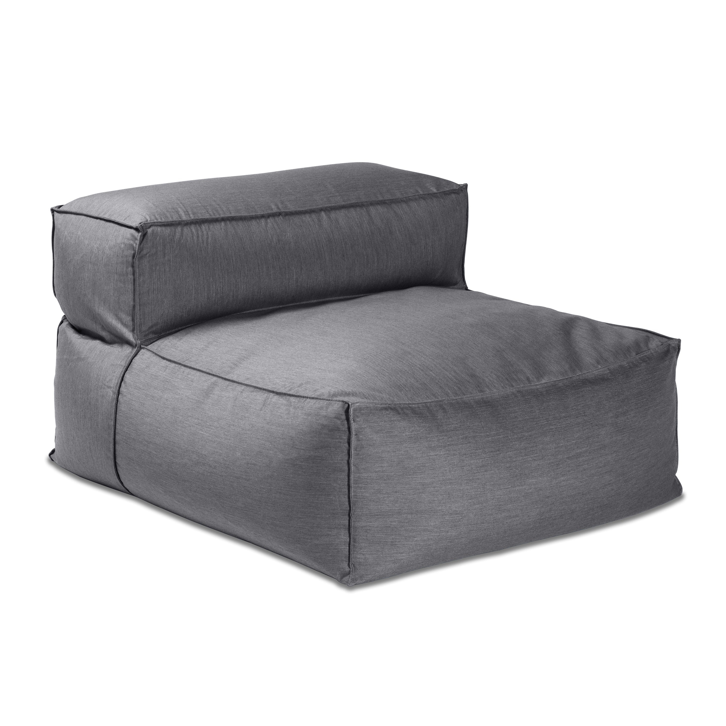 Baya Outdoor Center Seat - Luxurious Oversized European Style Outdoor Soft Seating, Sunbrella Charcoal