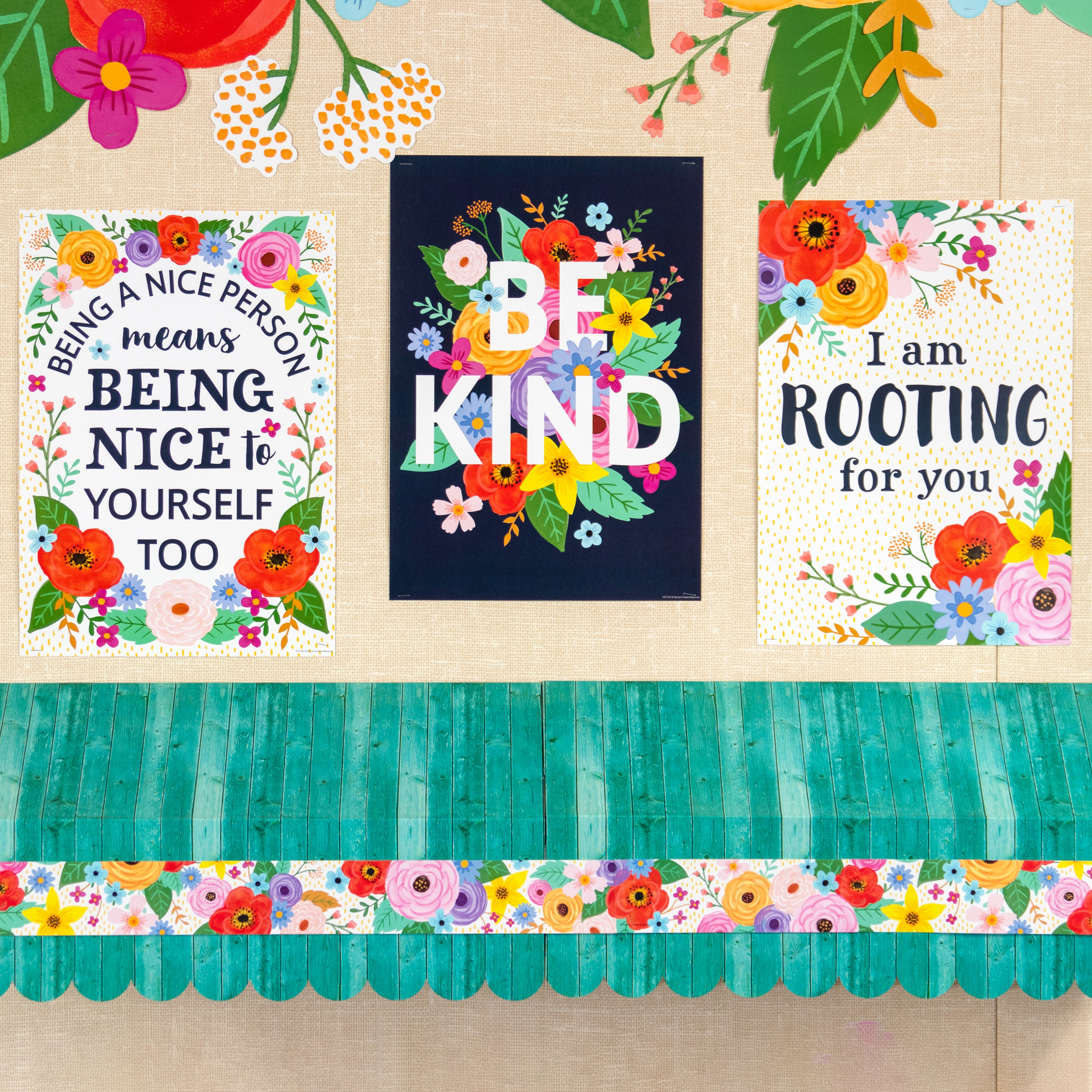Wildflowers Positive Posters, Set of 4