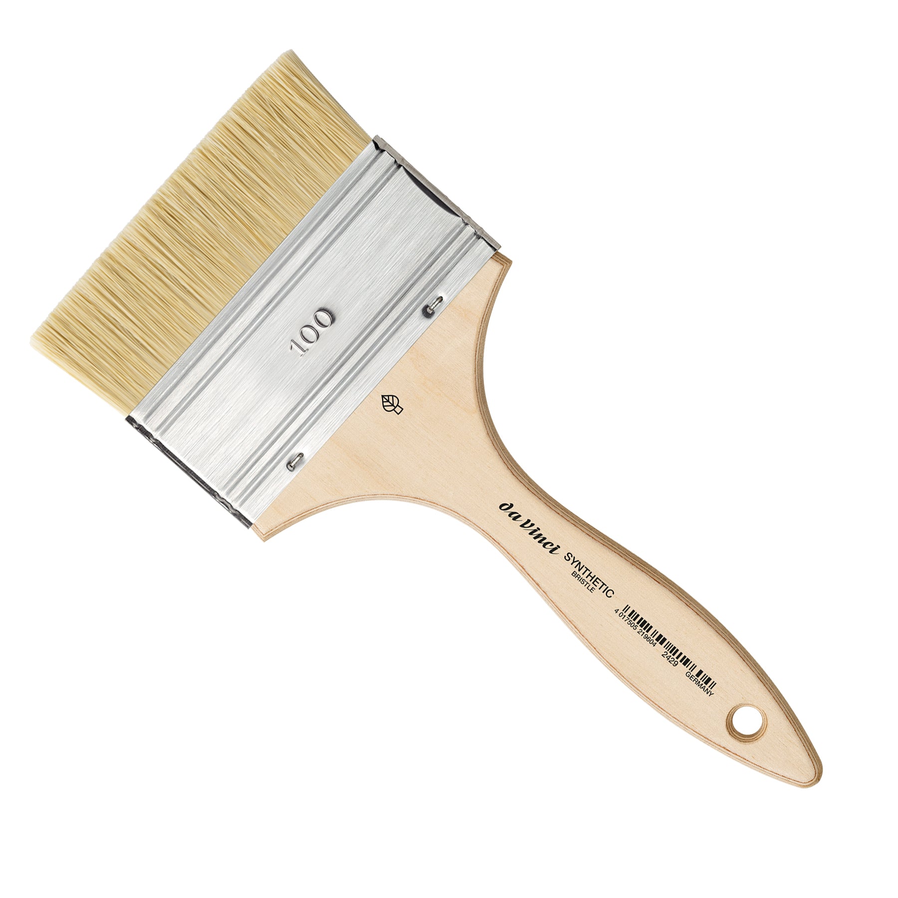 SYNTHETIC Mottler Brush, Natural Hog, Acrylic & Oil, Flat, Series 2429, Size 100