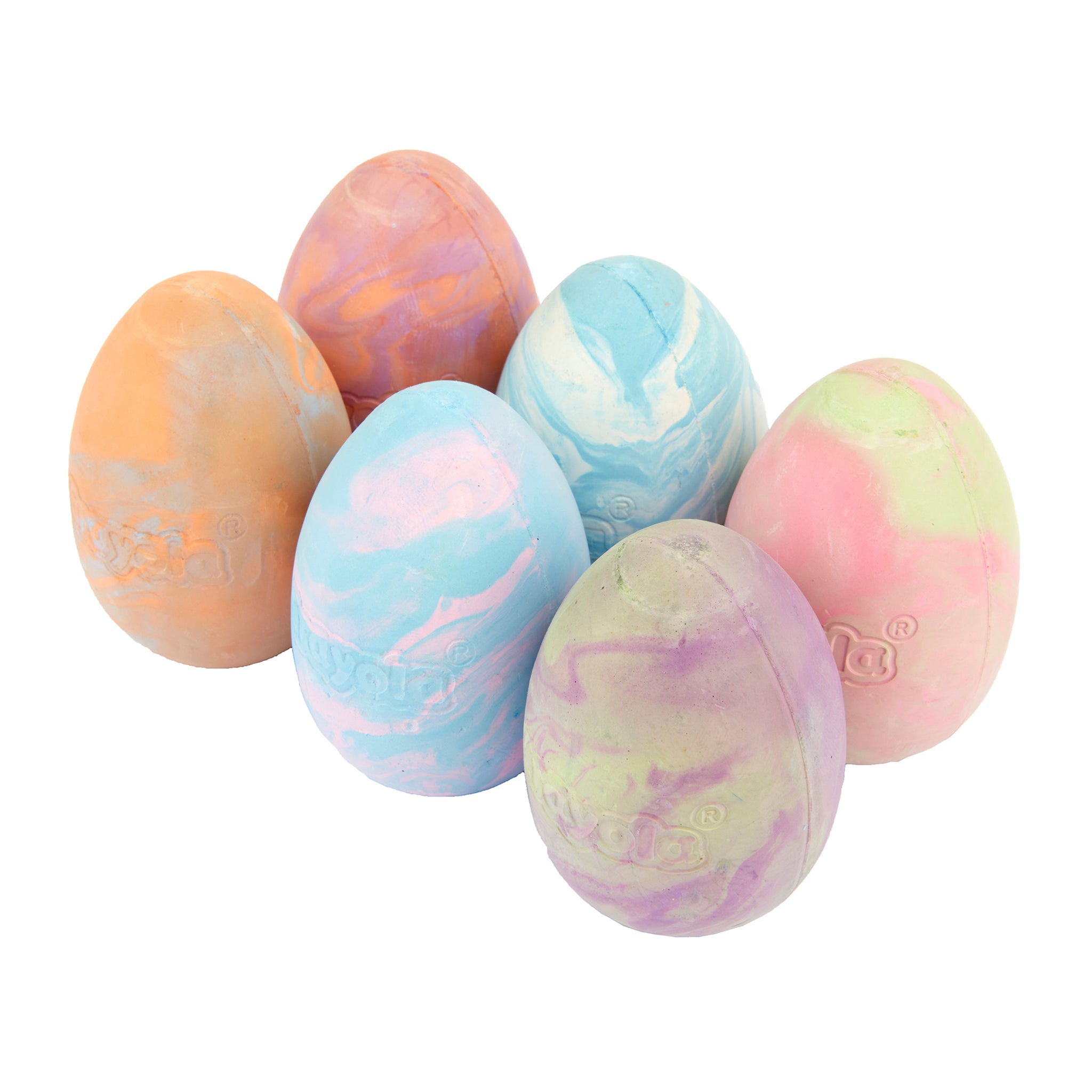 Tie Dye Egg Chalk, 6 Count