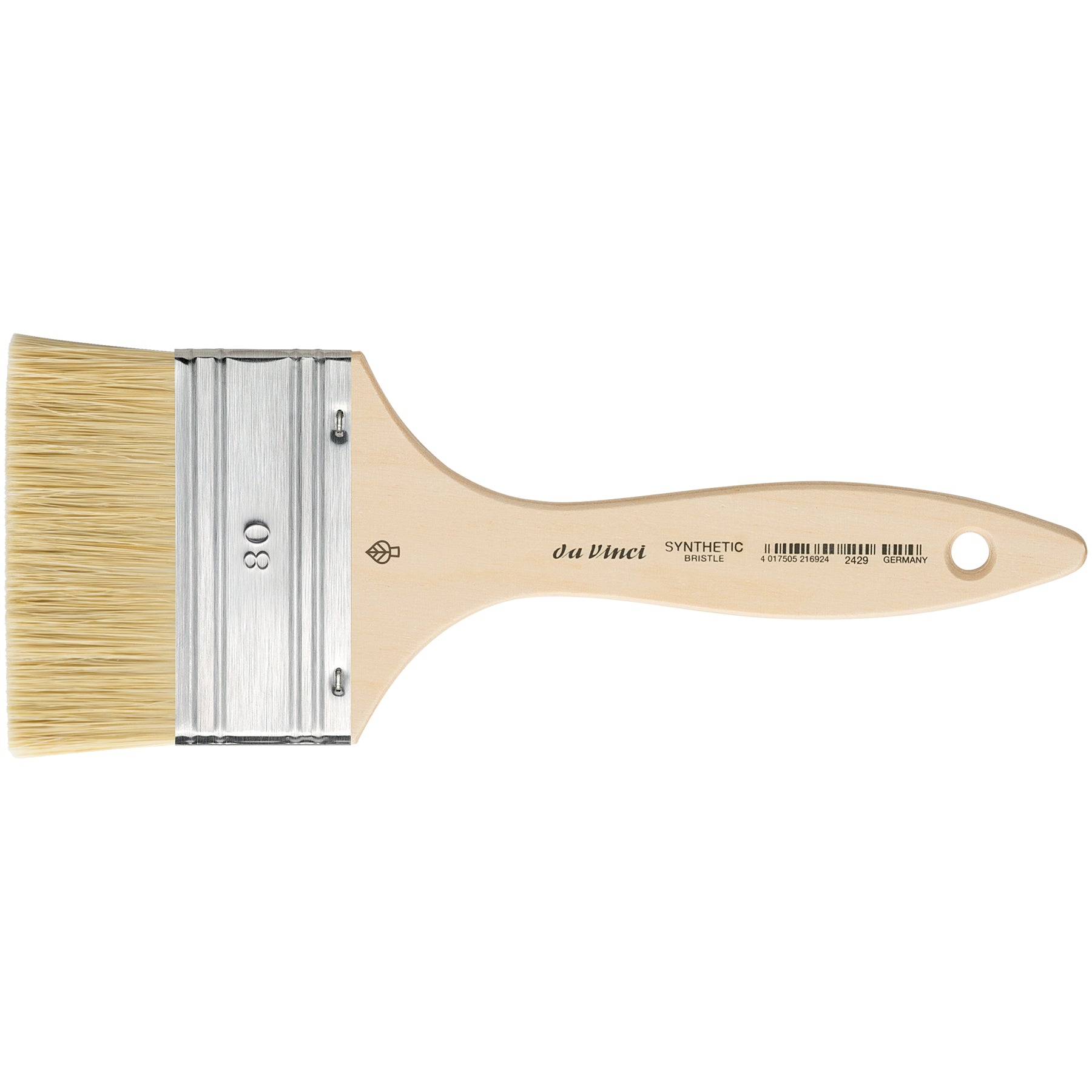 SYNTHETIC Mottler Brush, Natural Hog, Acrylic & Oil, Flat, Series 2429, Size 80