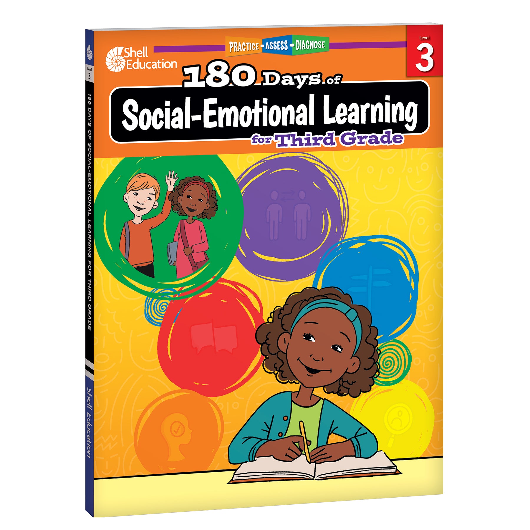 180 Days Social-Emotional Learning, Writing, & Spelling Grade 3: 3-Book Set