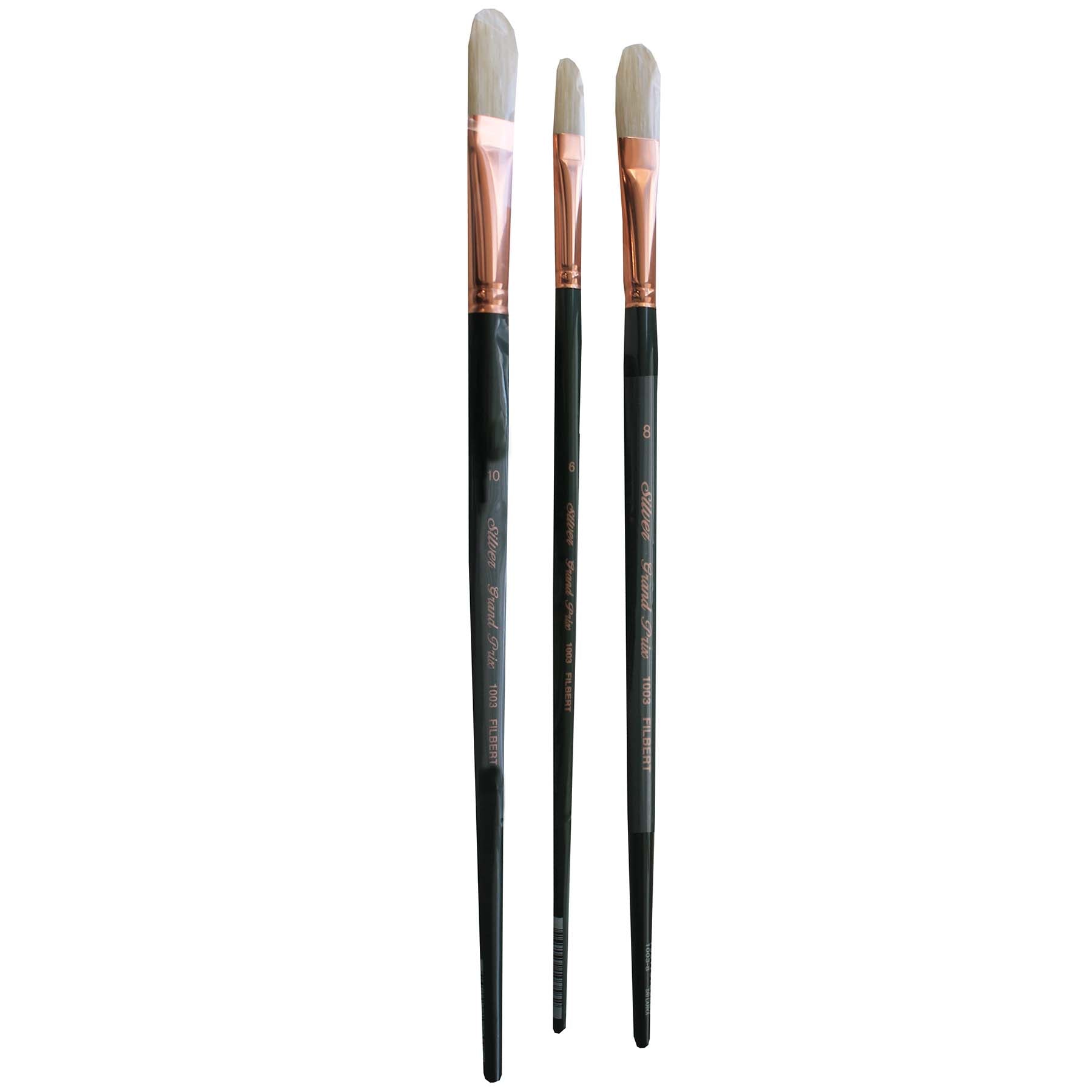 Grand Prix Large Filberts, 4 Brushes