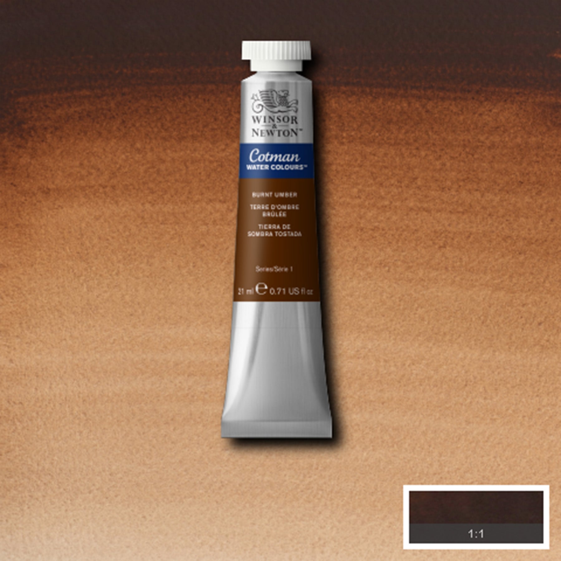 CWC 21ml tube - Burnt Umber