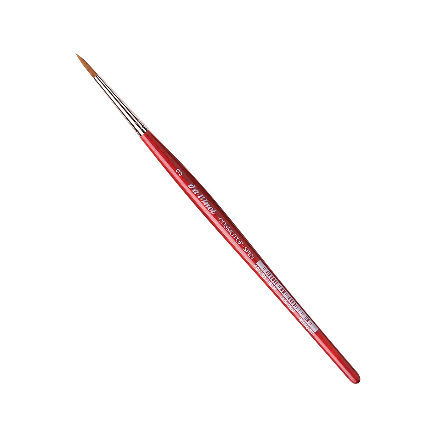COSMOTOP-SPIN Silkpainting Brush, Synthetic, Watercolor, Round, Size 3