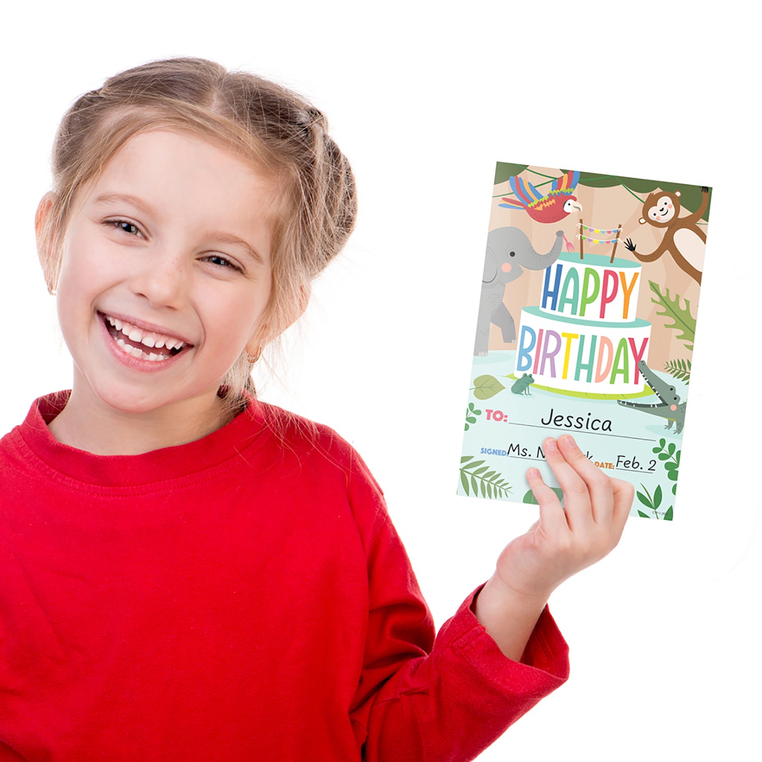 Jungle Friends Happy Birthday Awards, Pack of 30