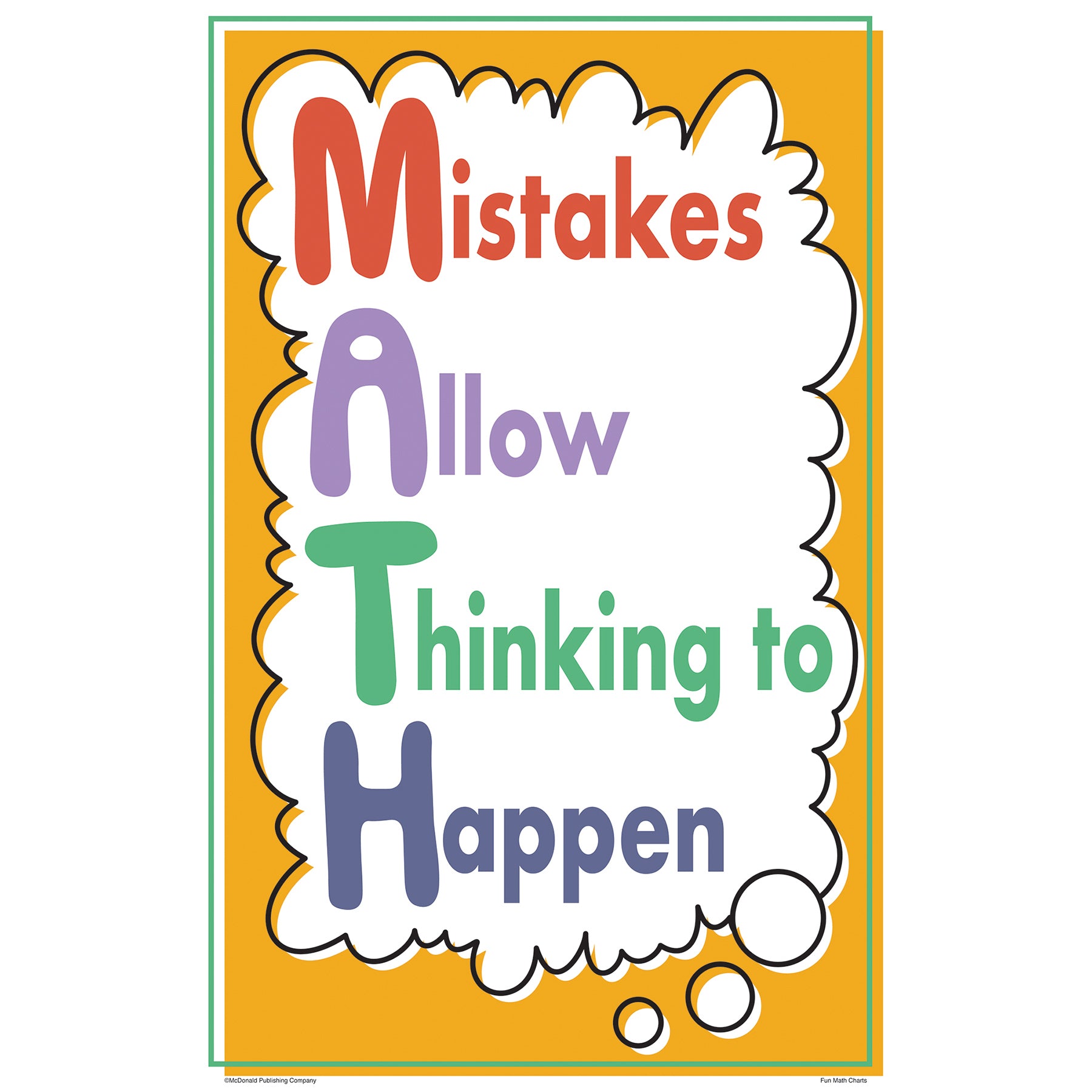 Math Fun Charts, Set of 8