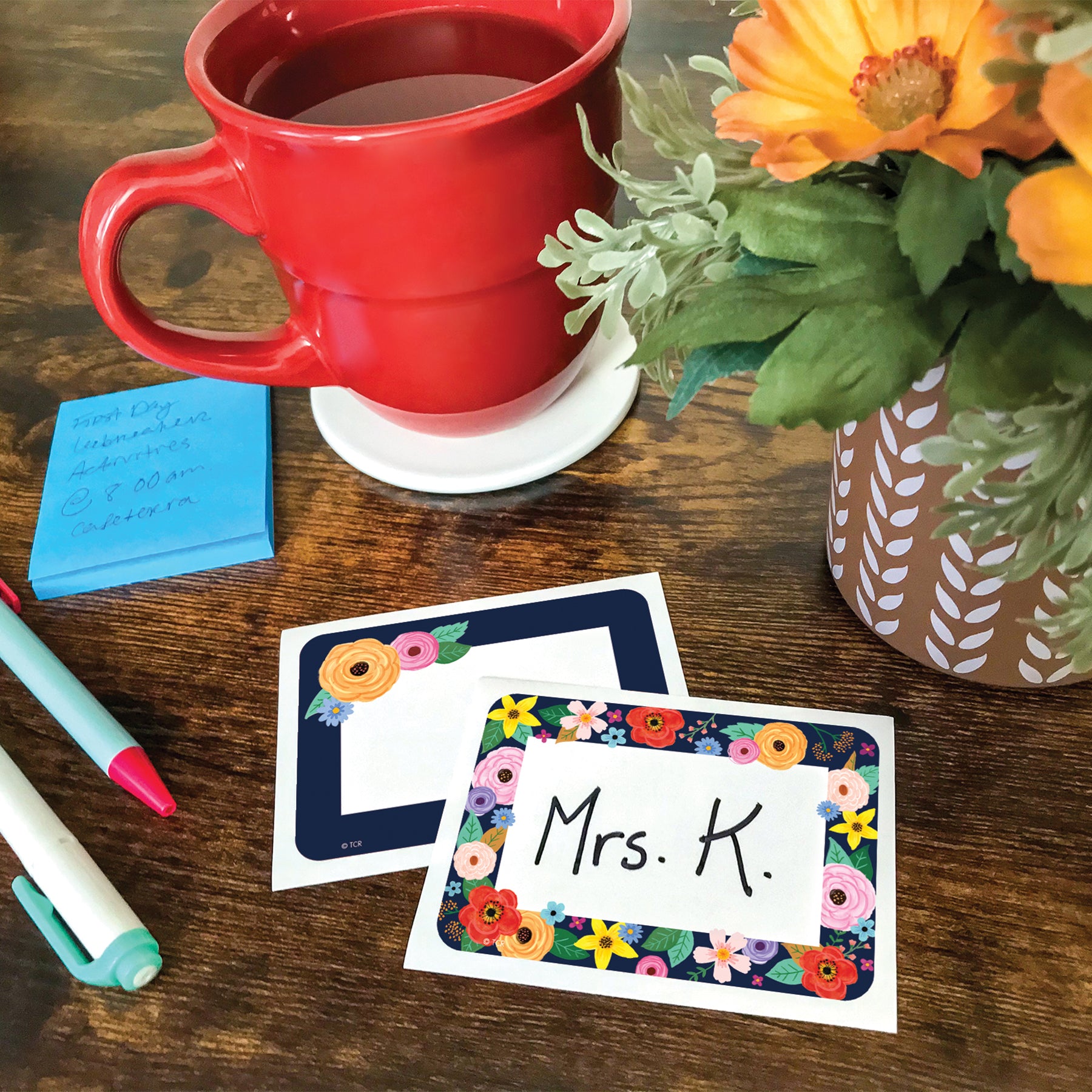 Wildflowers Name Tags/Labels - Multi-Pack, Pack of 36