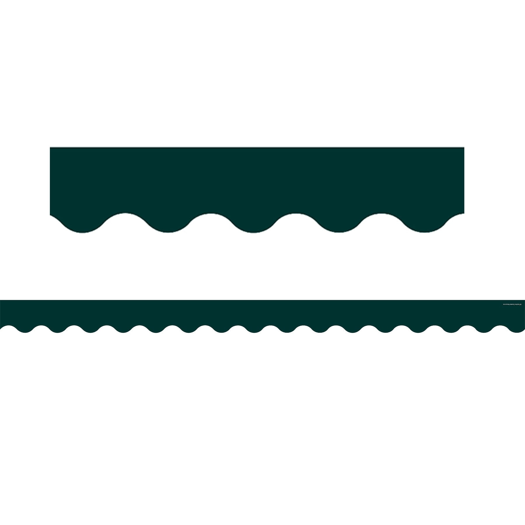 Hunter Green Scalloped Border Trim