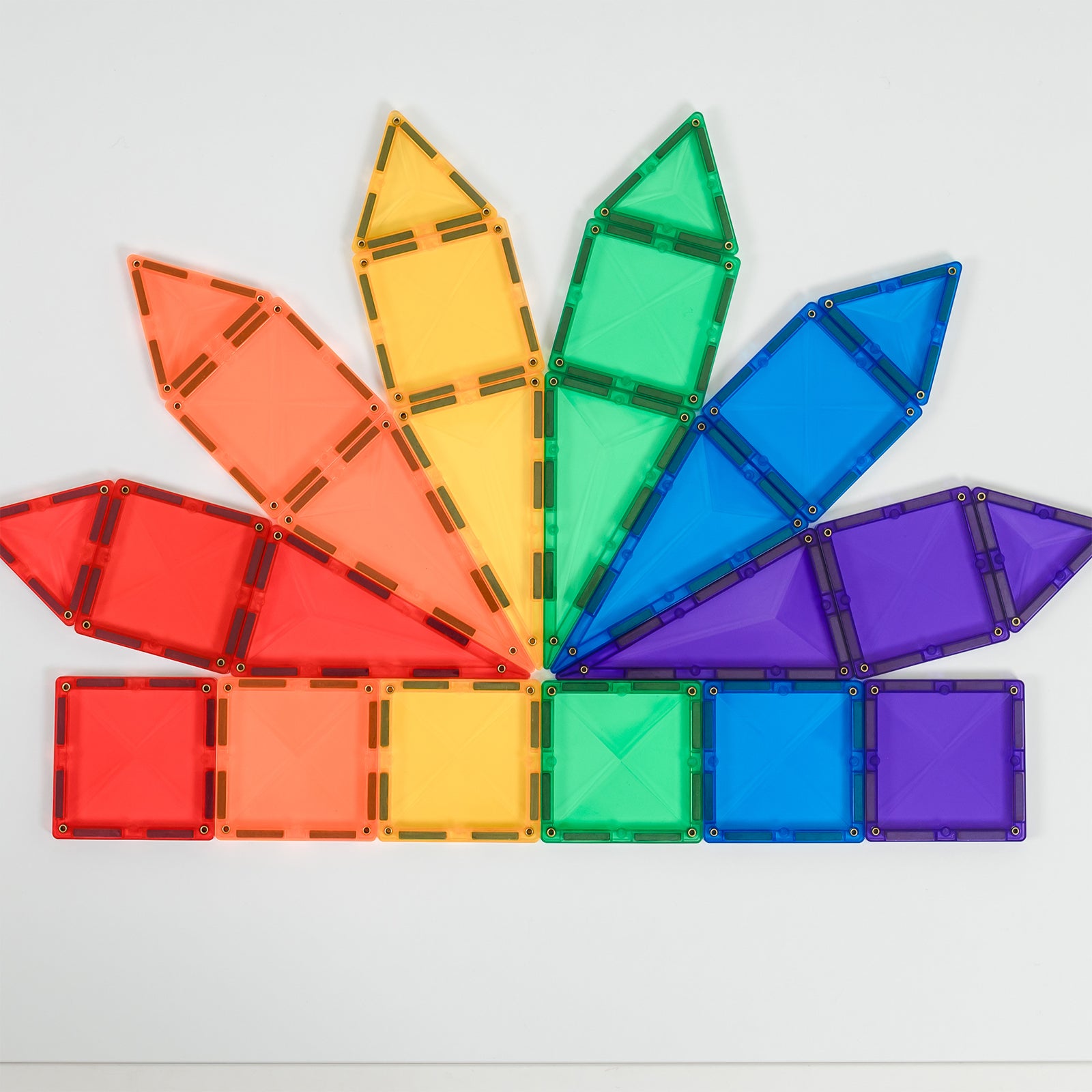 Magnetic Tiles Rainbow Mini Pack, 24 Pieces