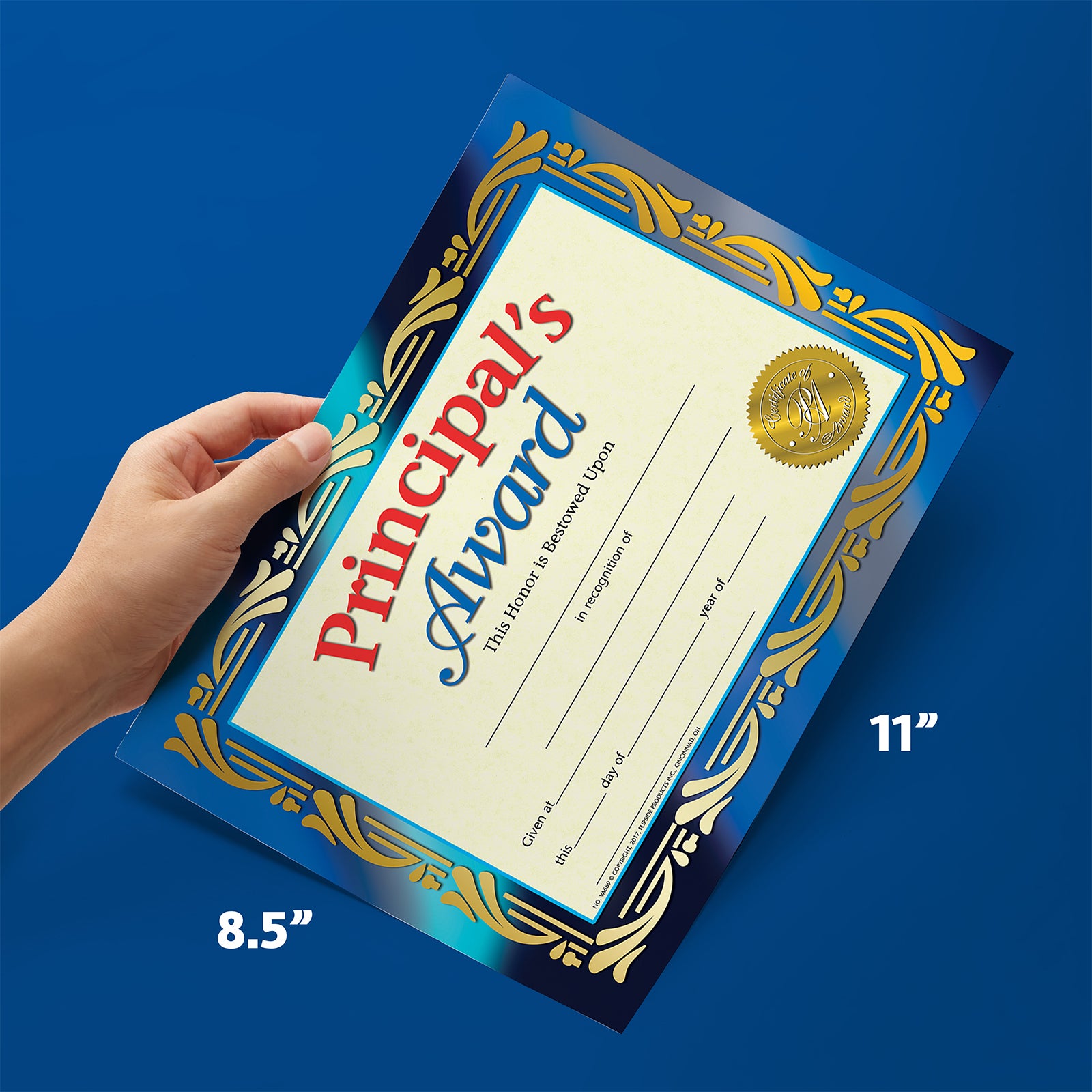 Principal's Award, 8-1/2" x 11", 30/set
