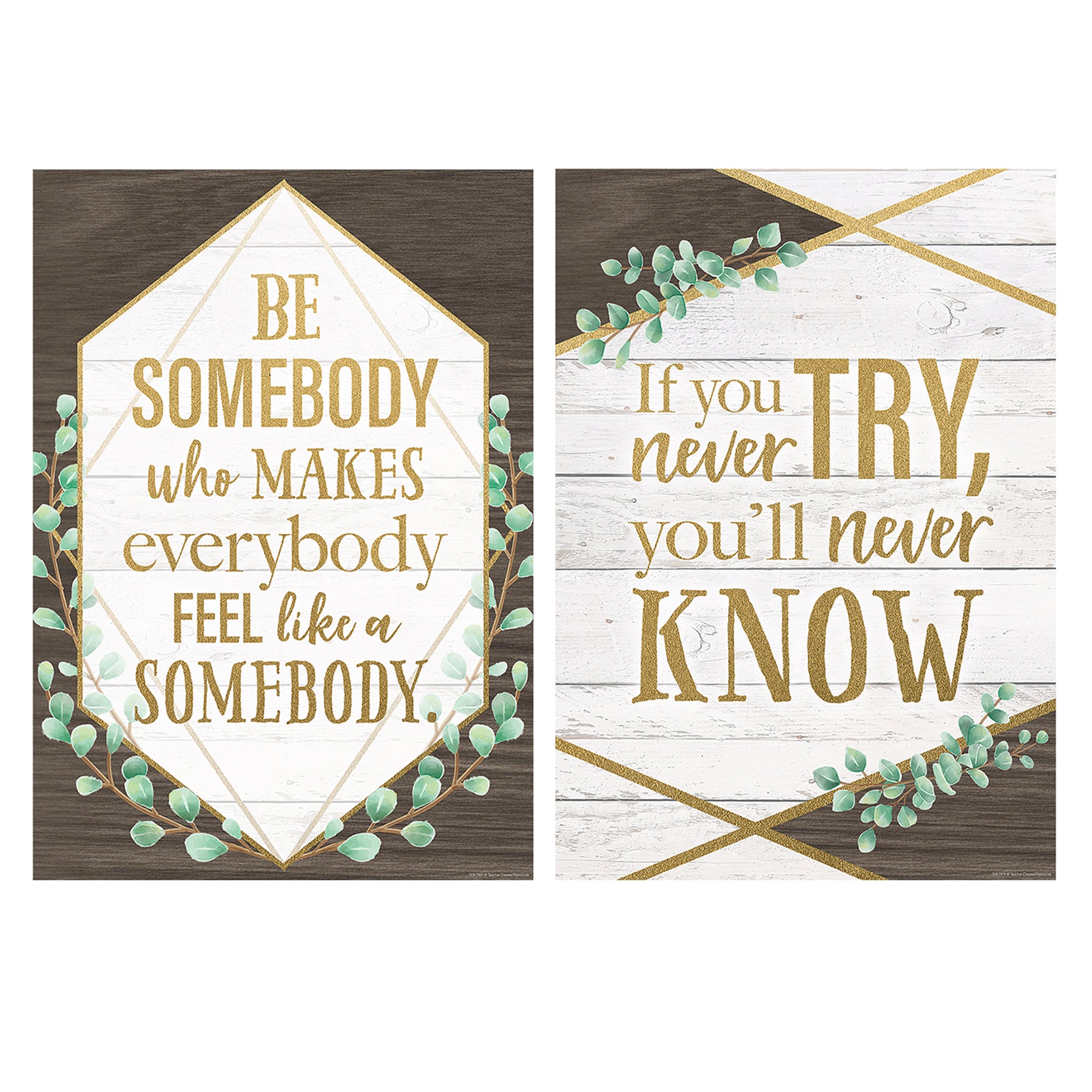 Eucalyptus Posters, 13-3/8" x 19", Set of 4